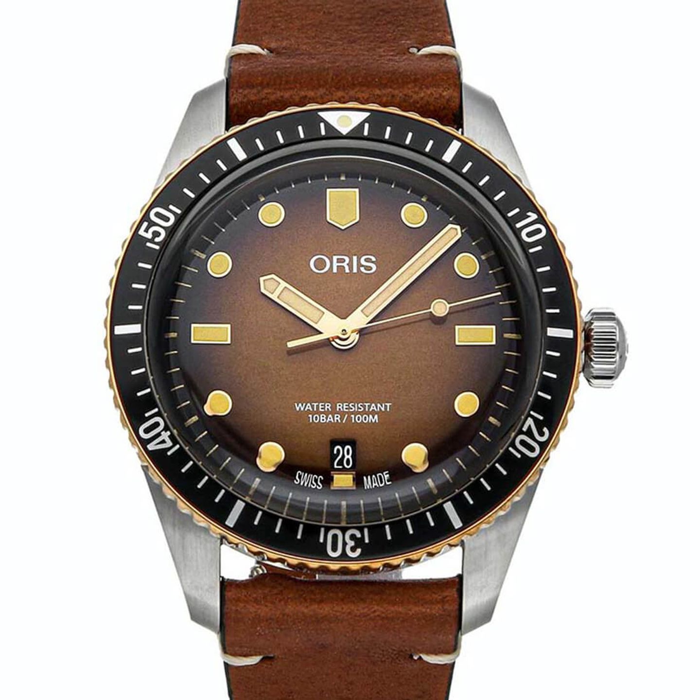 Oris Divers Sixty Five 01 733 7707 4356-07 5 20 45 (2023) - Brown dial 40 mm Bronze case (1/2)