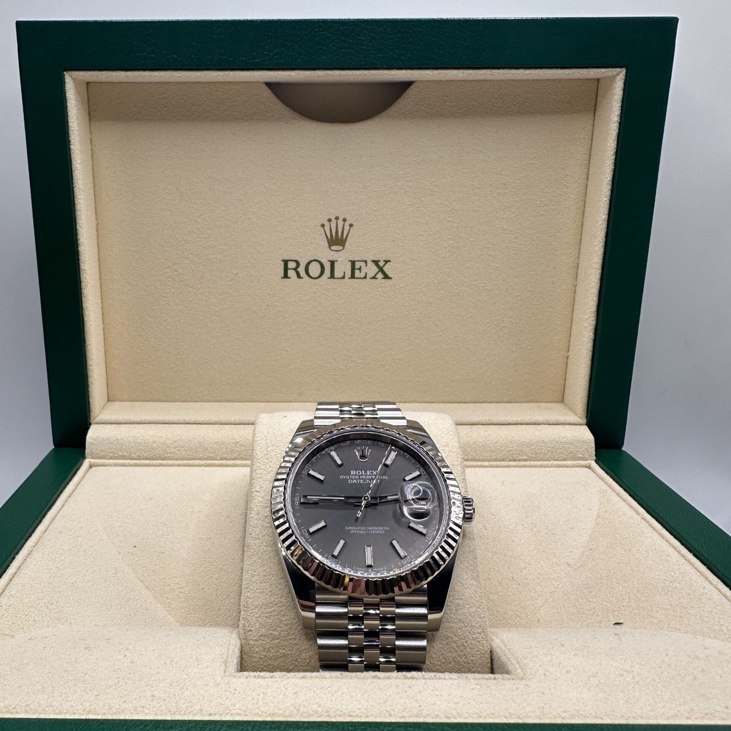 Rolex Datejust 41 126334 (2020) - Grijs wijzerplaat 41mm Staal (3/6)