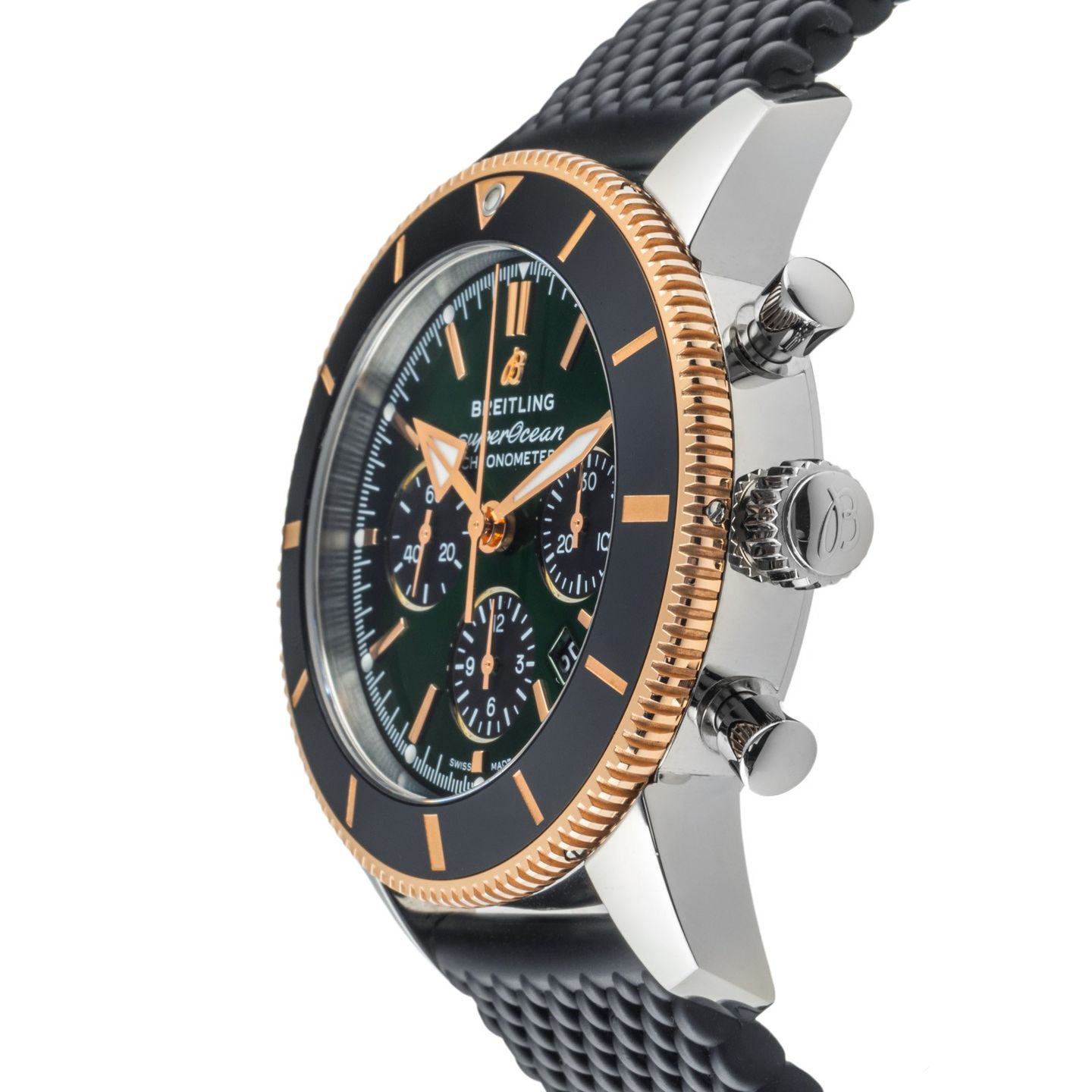 Breitling Superocean Heritage II Chronograph UB01622A1L1S1 (2022) - Green dial 44 mm Steel case (6/8)