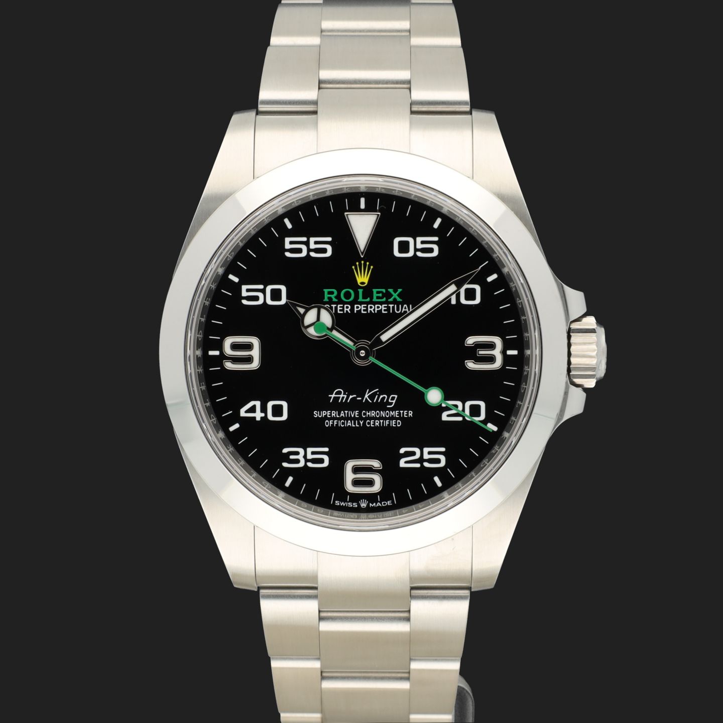 Rolex Air-King 126900 (2023) - Black dial 40 mm Steel case (2/8)