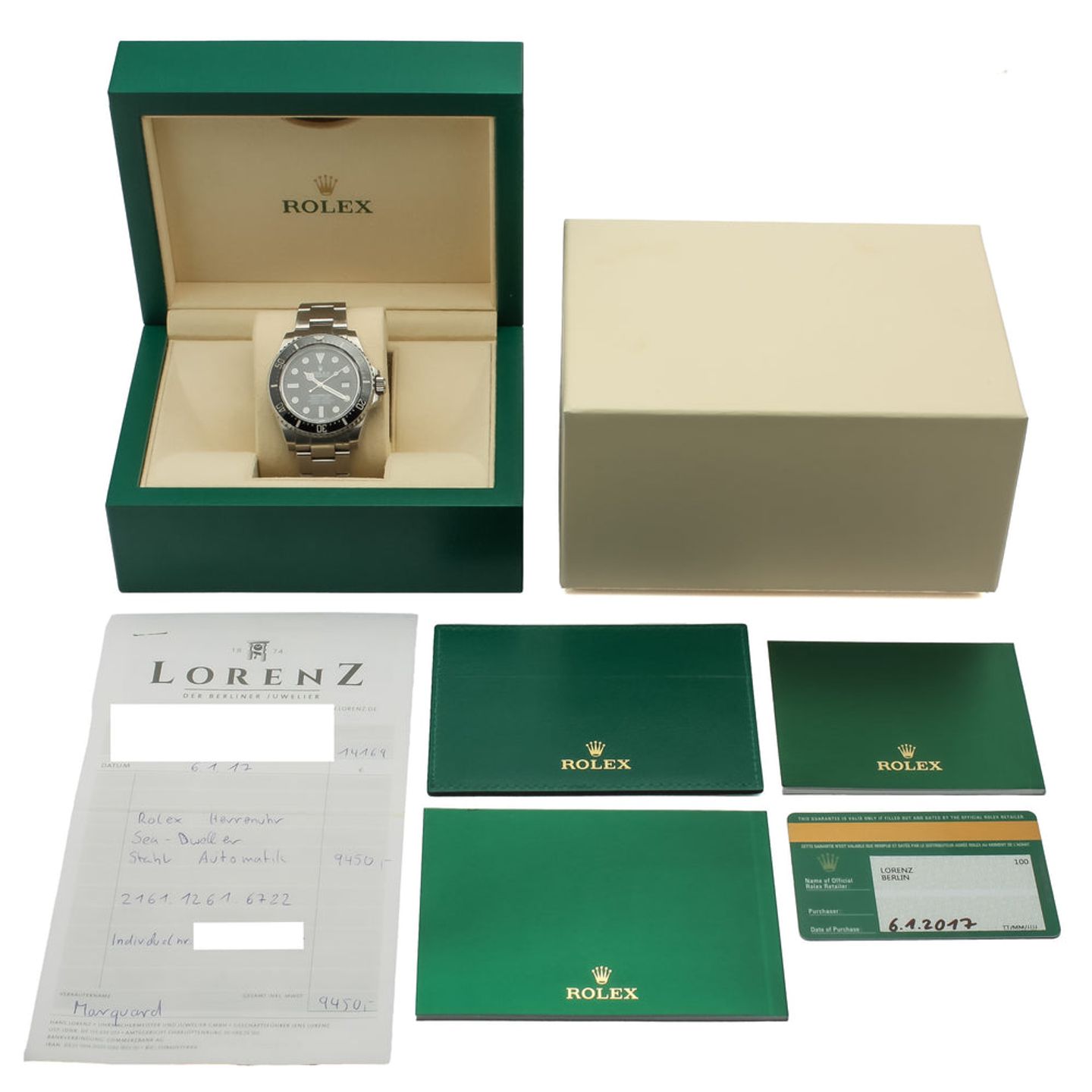 Rolex Sea-Dweller 4000 116600 (2017) - Zwart wijzerplaat 40mm Staal (14/14)