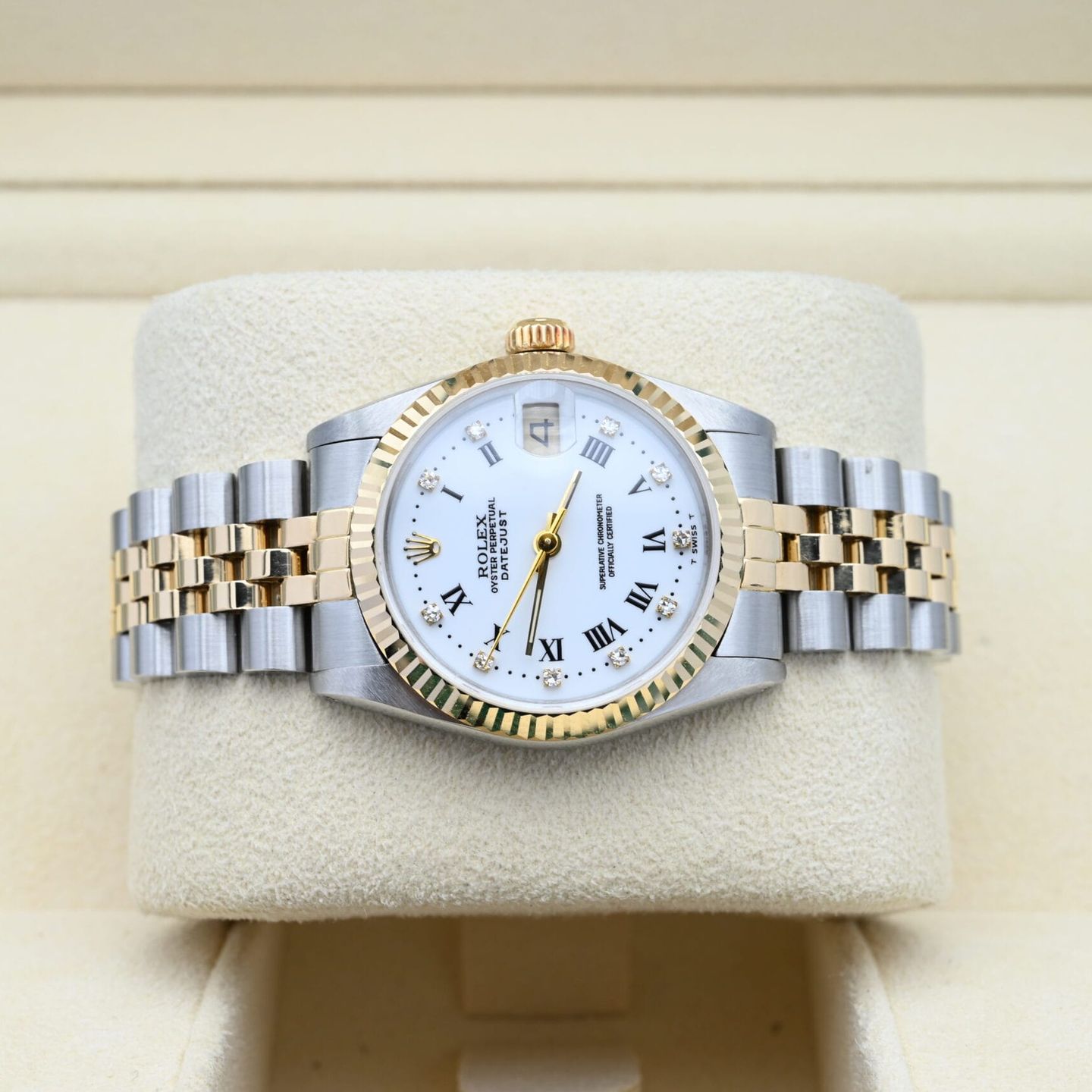 Rolex Datejust 31 68273 (1989) - Wit wijzerplaat 31mm Goud/Staal (5/7)