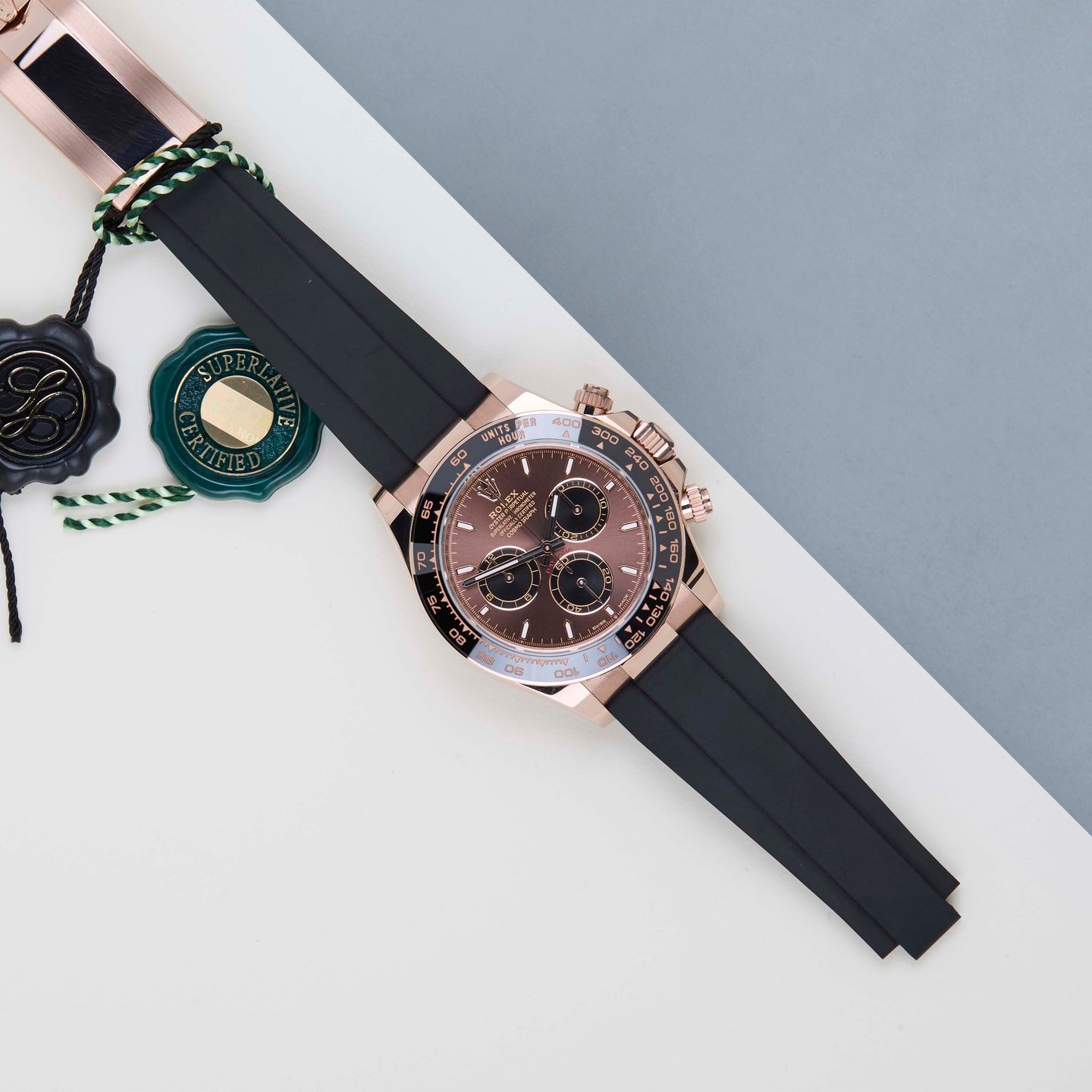 Rolex Daytona 126515LN (2025) - Bruin wijzerplaat 40mm Roségoud (2/8)