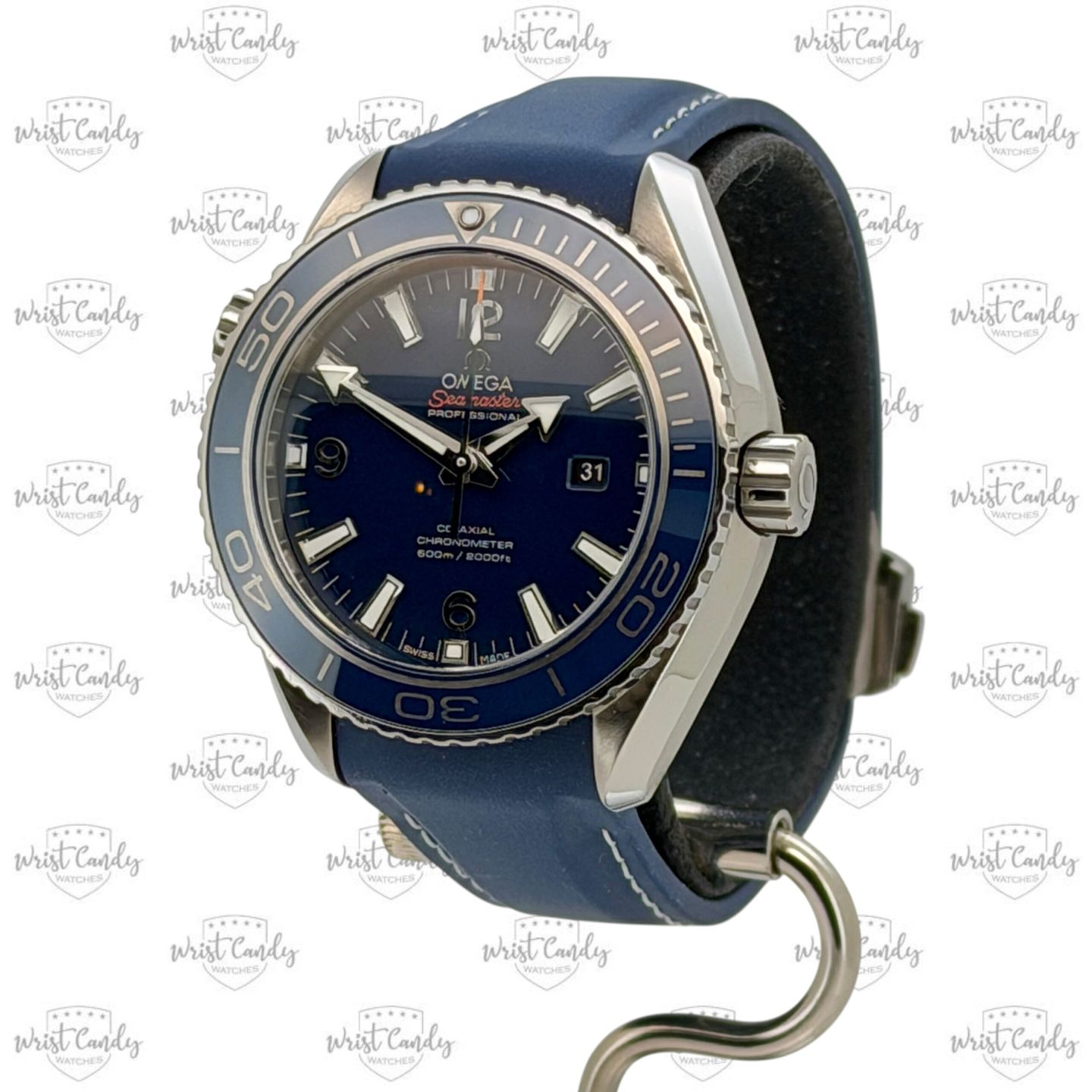 Omega Seamaster Planet Ocean 232.92.38.20.03.001 (2021) - Blue dial 38 mm Titanium case (2/8)