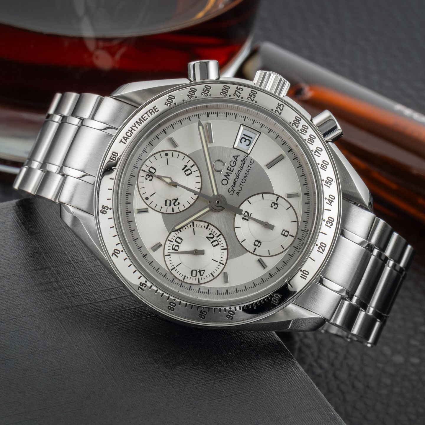 Omega Speedmaster Date 3513.30.00 (1999) - Zilver wijzerplaat 39mm Staal (2/8)