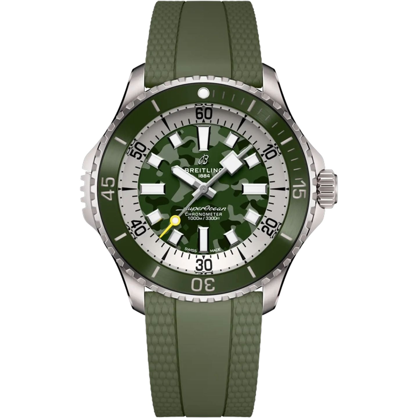 Breitling Superocean 46 E10379D31L1S1 (2024) - Groen wijzerplaat 47mm Titanium (1/1)