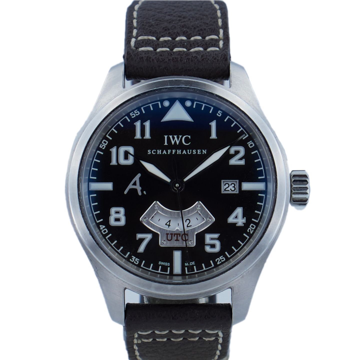 IWC Pilot Spitfire UTC IW326104 (2015) - Brown dial 44 mm Steel case (1/5)