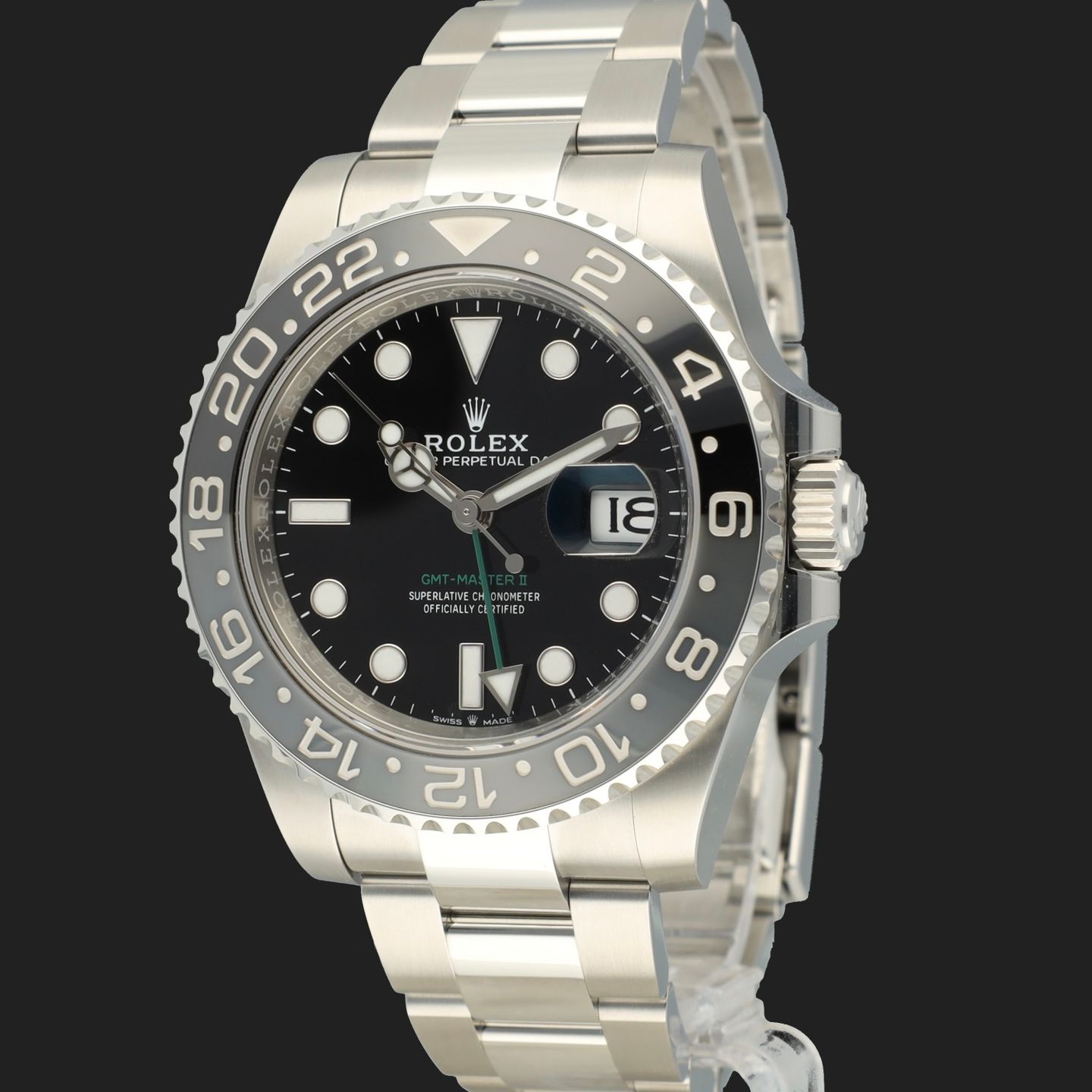 Rolex GMT-Master II 126710GRNR (2024) - Zwart wijzerplaat 40mm Staal (1/8)