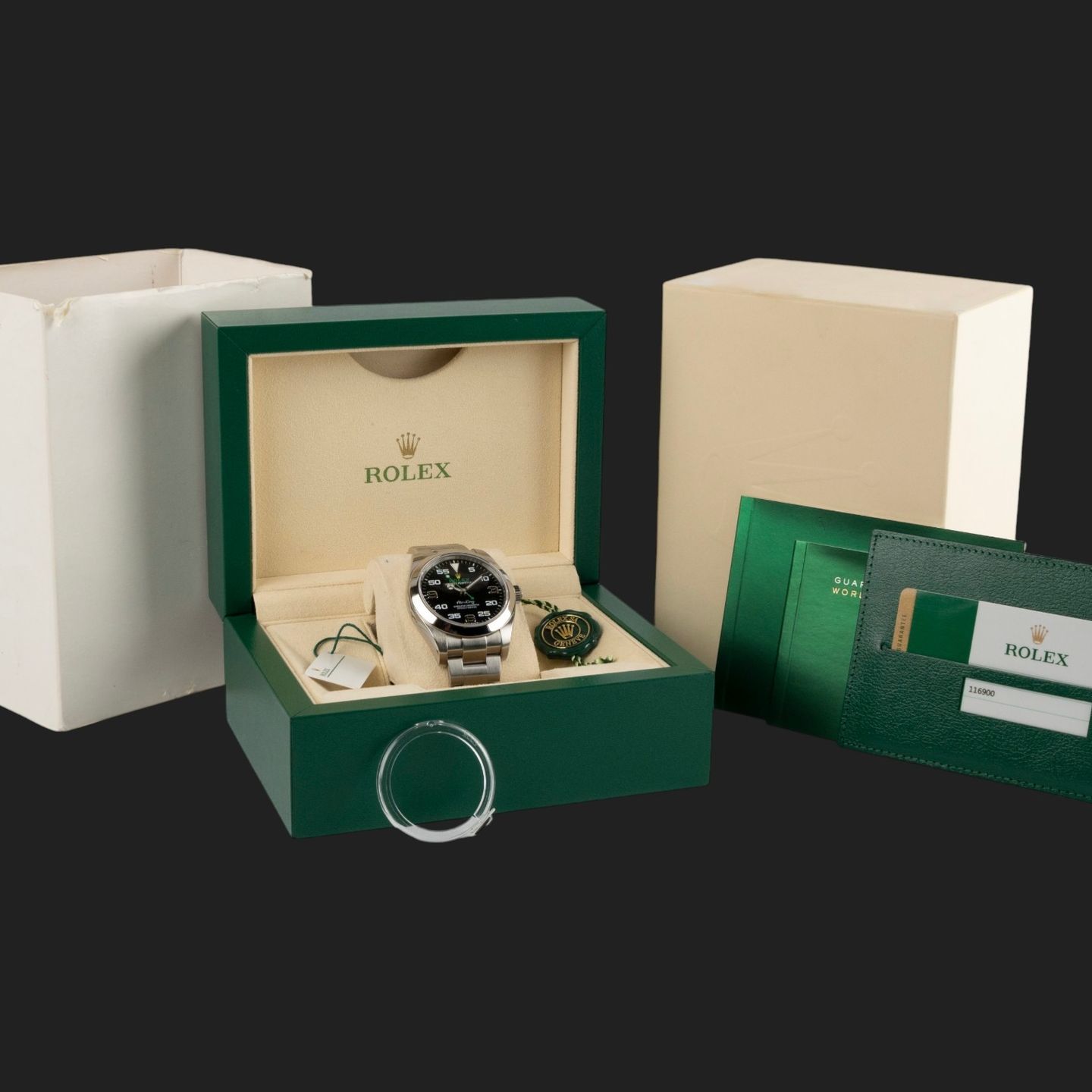 Rolex Air-King 116900 (2016) - Zwart wijzerplaat 40mm Staal (8/8)