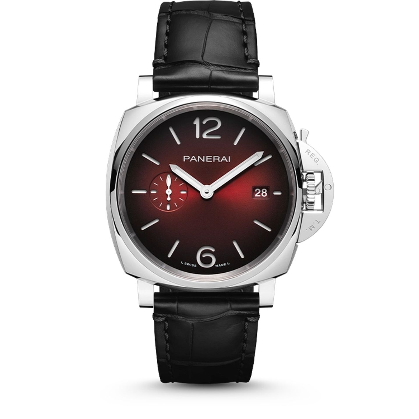 Panerai Luminor Due PAM01424 (2025) - Red dial 42 mm Steel case (1/1)