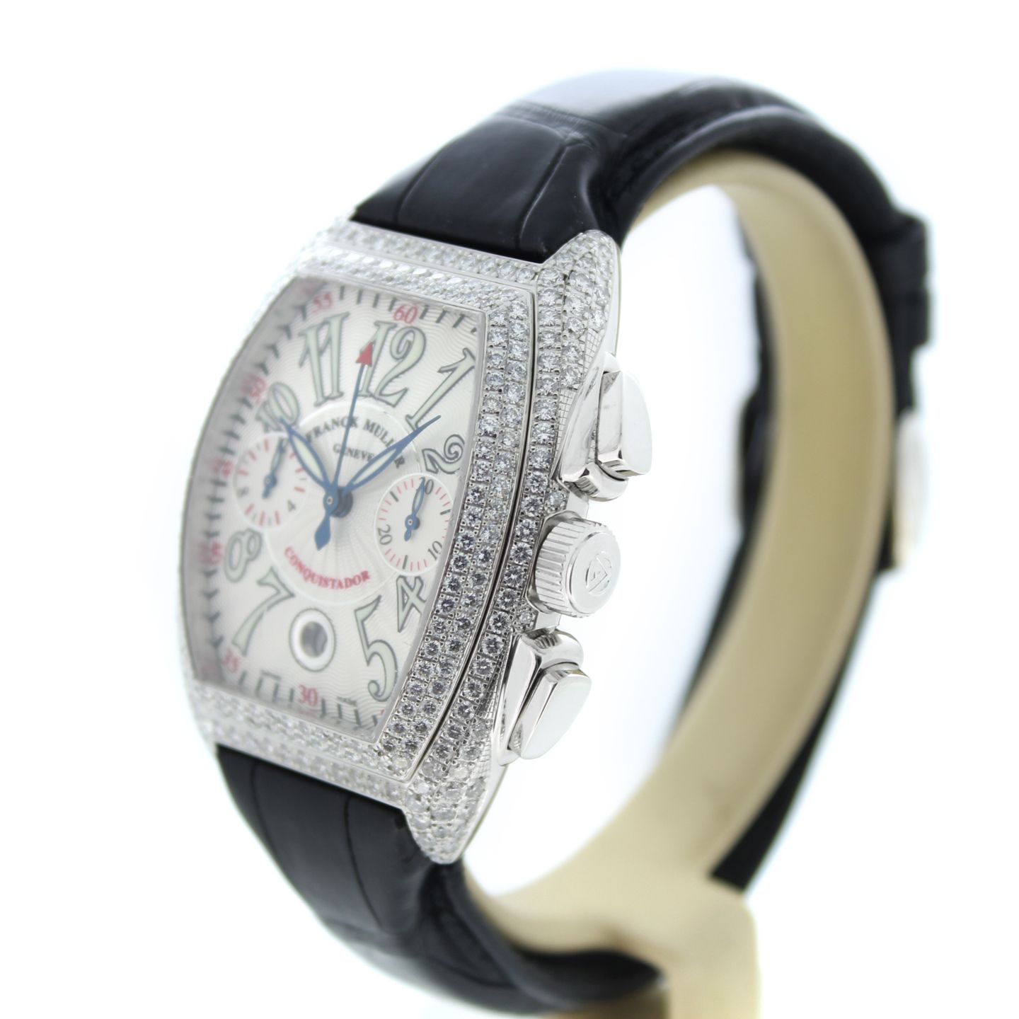 Franck Muller Conquistador 8002 CCD (2009) - Wit wijzerplaat 48mm Witgoud (2/6)