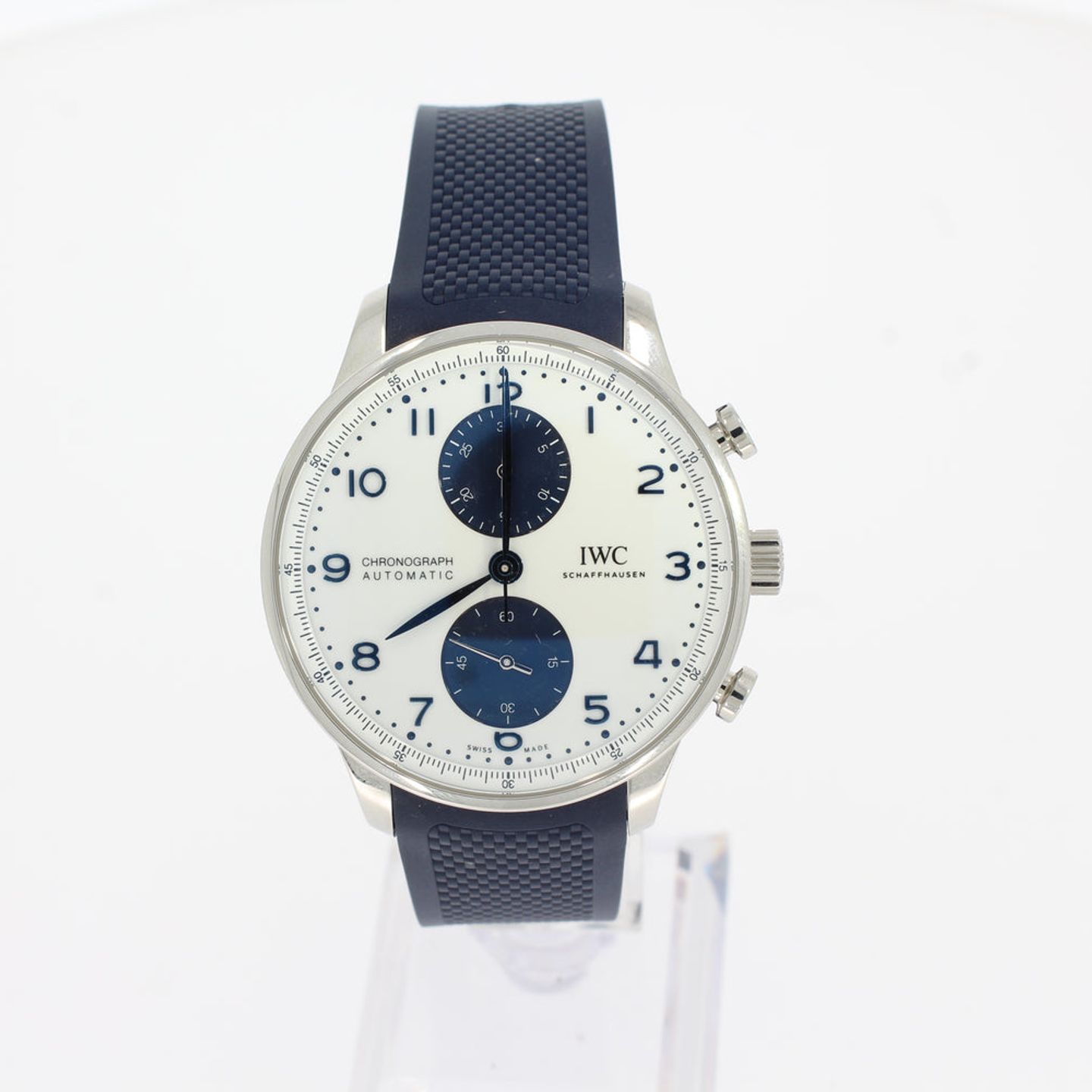 IWC Portuguese Chronograph IW371620 (2025) - White dial 41 mm Steel case (1/4)
