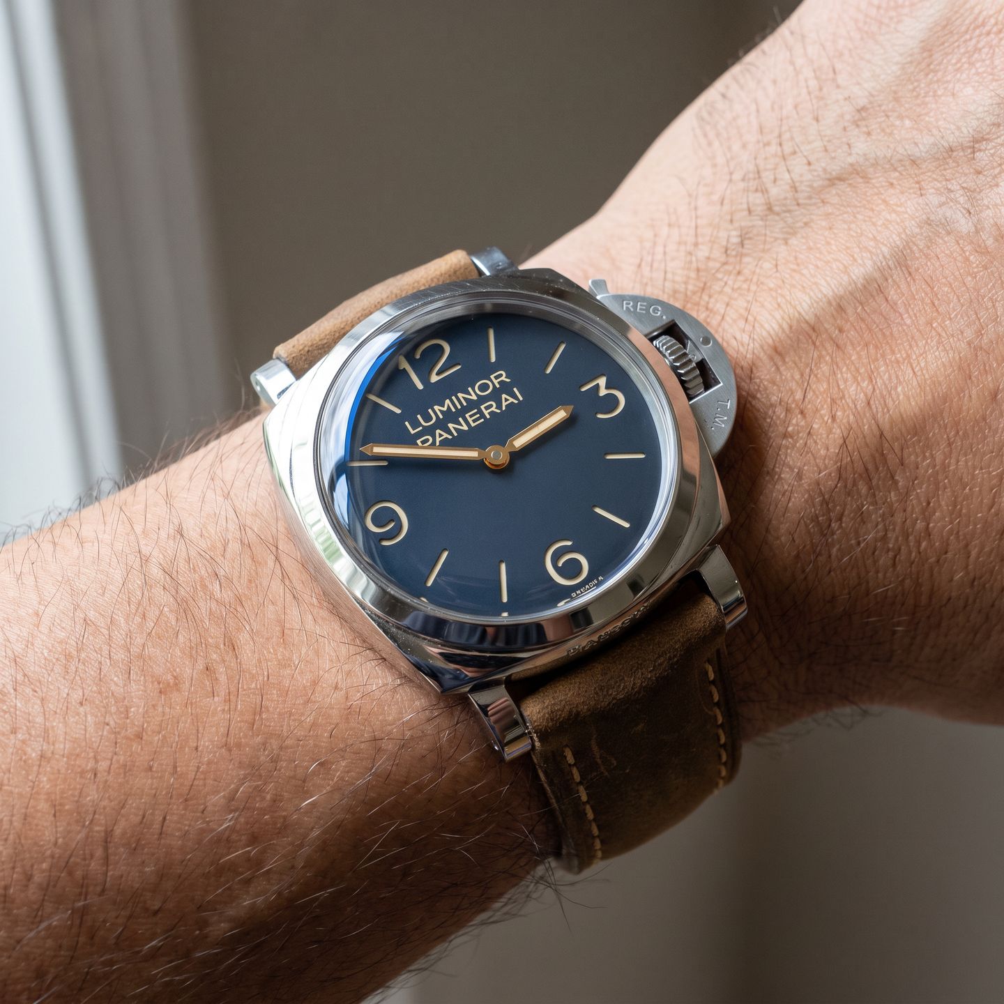 Panerai Luminor 1950 PAM00372 (Unknown (random serial)) - Black dial 47 mm Steel case (4/5)