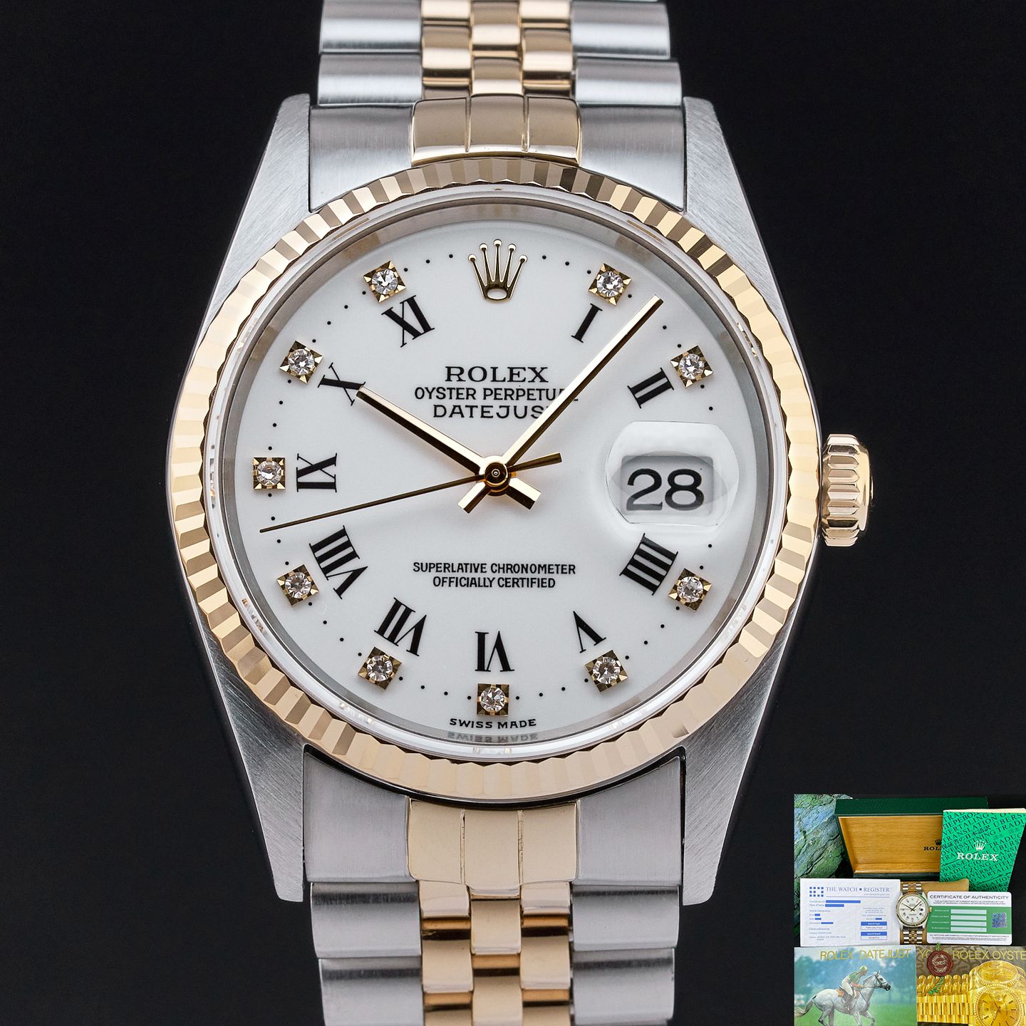 Rolex Datejust 36 16233 (1995) - 36 mm Gold/Steel case (1/8)