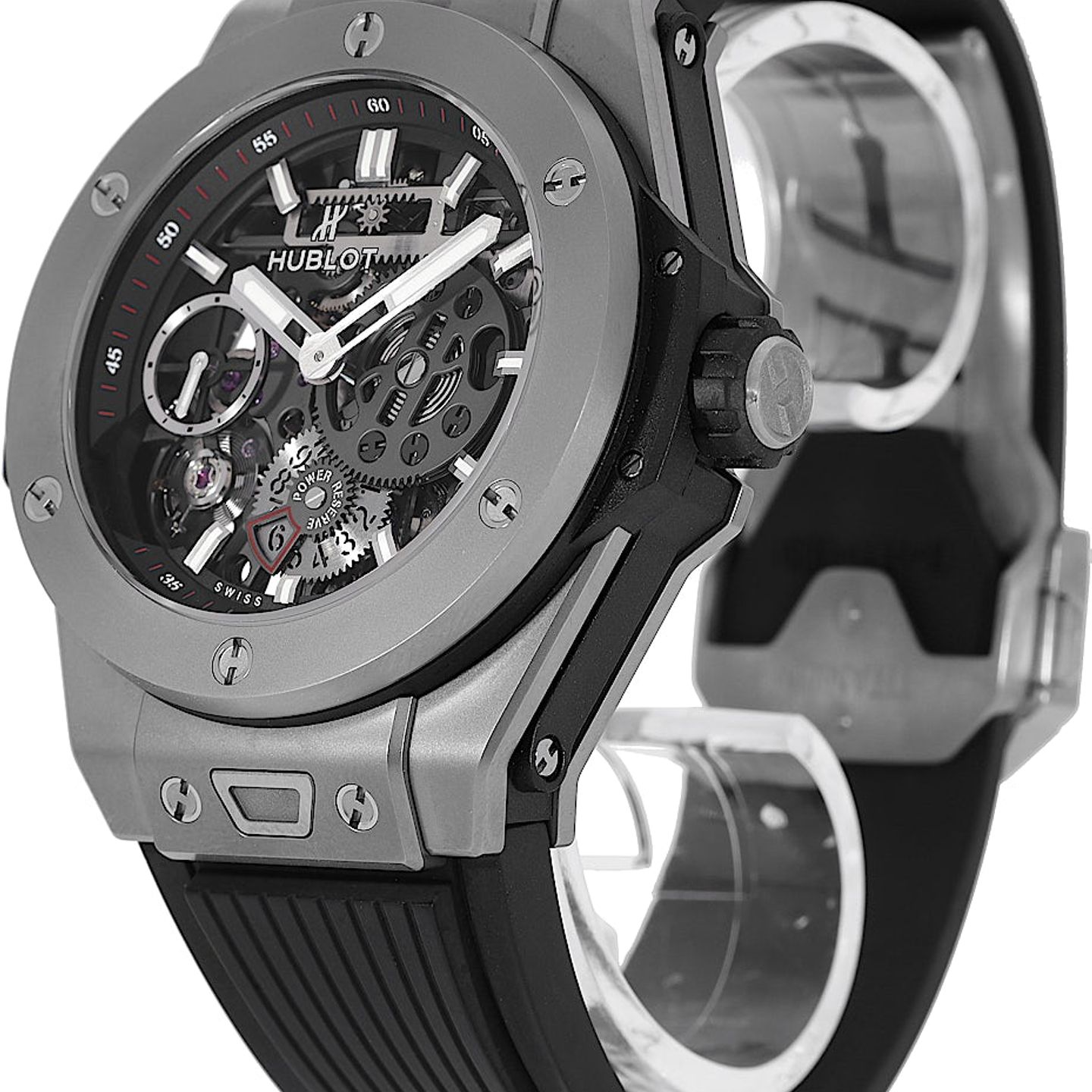 Hublot Big Bang Meca-10 414.NI.1123.RX (2019) - Transparent dial 45 mm Titanium case (3/5)