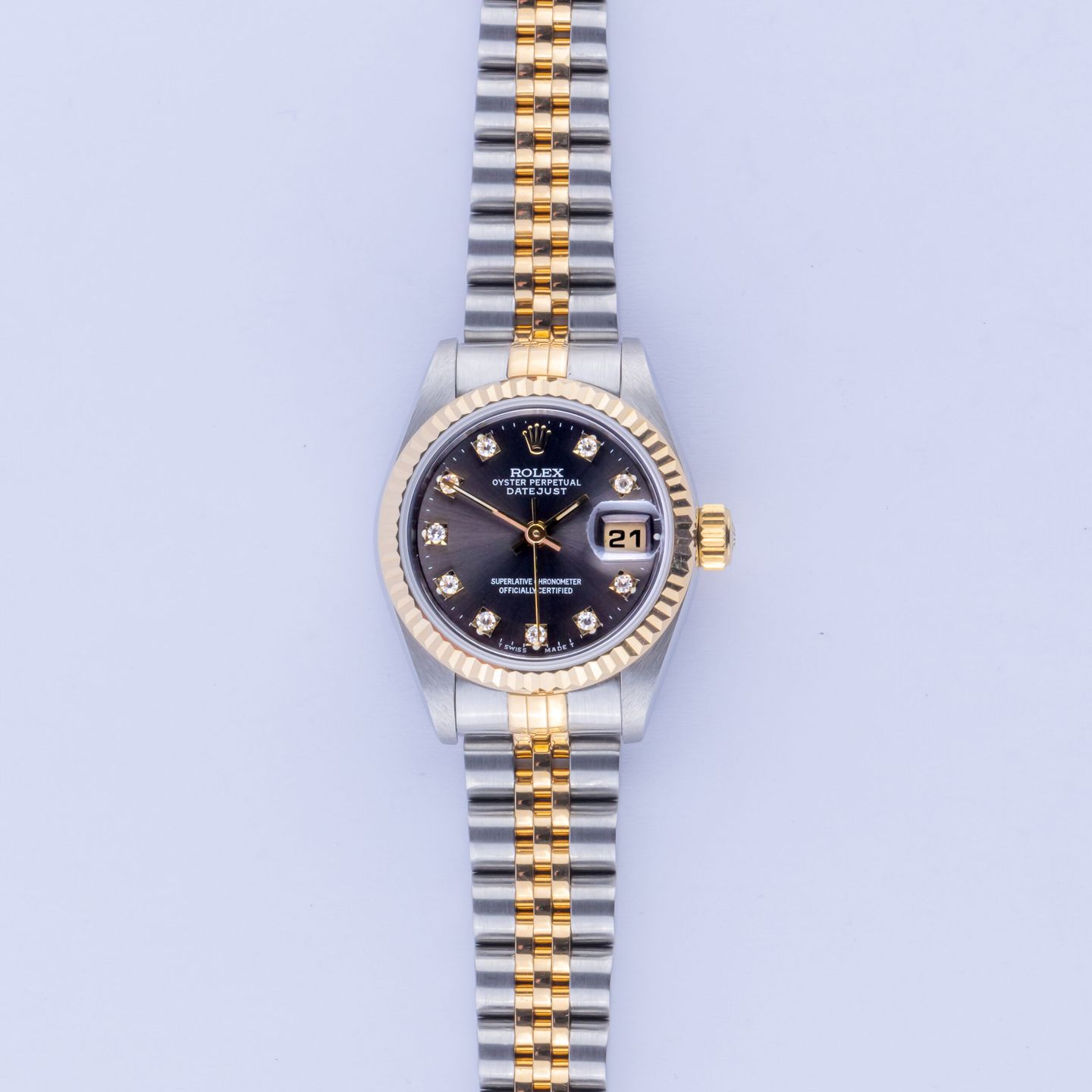 Rolex Lady-Datejust 69173 (1993) - 26mm Goud/Staal (3/8)