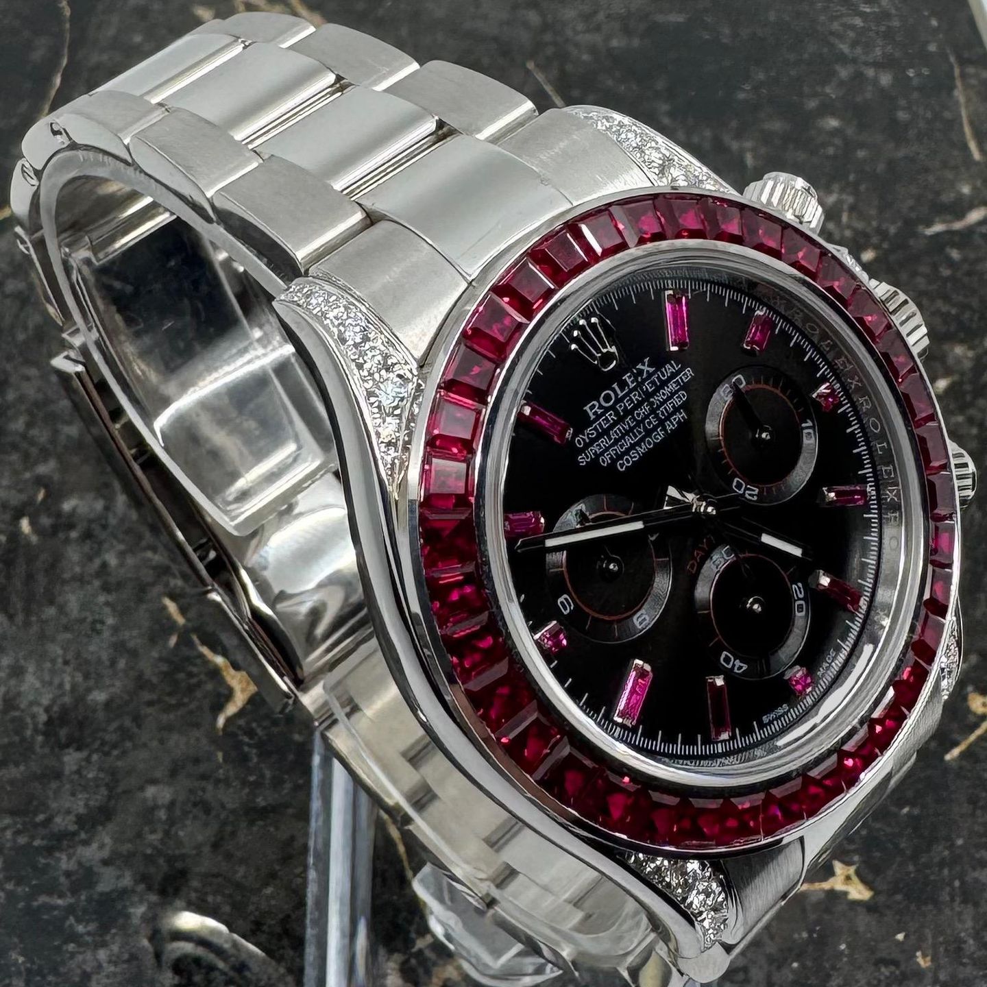 Rolex Daytona 116509 (Onbekend (willekeurig serienummer)) - Zwart wijzerplaat 40mm Witgoud (7/8)