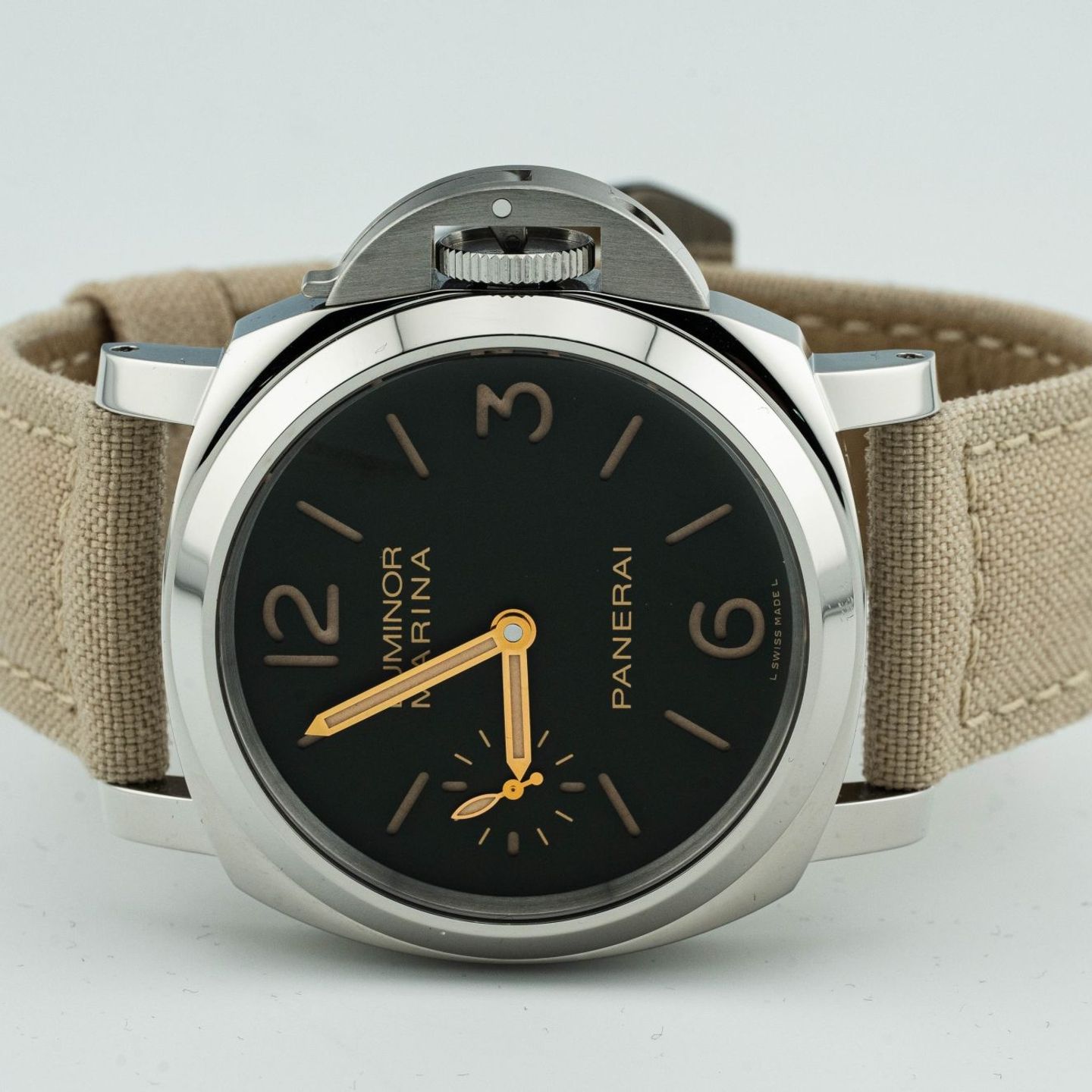 Panerai Luminor Marina 8 Days pam00911 (Onbekend (willekeurig serienummer)) - Groen wijzerplaat 44mm Staal (5/8)