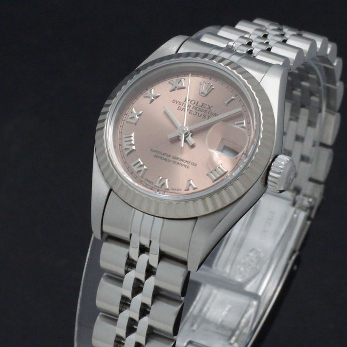 Rolex Lady-Datejust 69174 (1998) - Pink dial 26 mm Steel case (6/7)