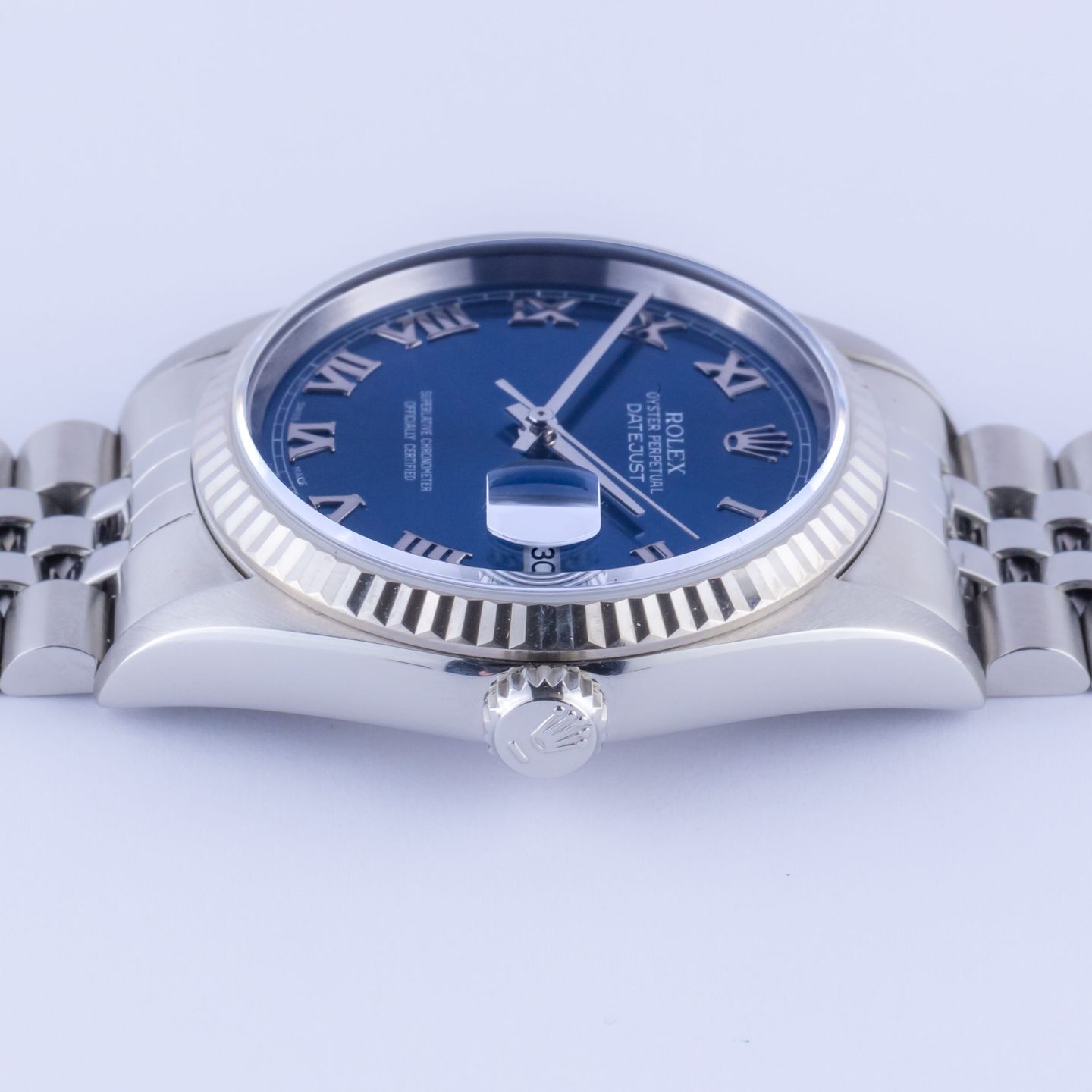 Rolex Datejust 36 16234 (1996) - Blue dial 36 mm Steel case (6/8)