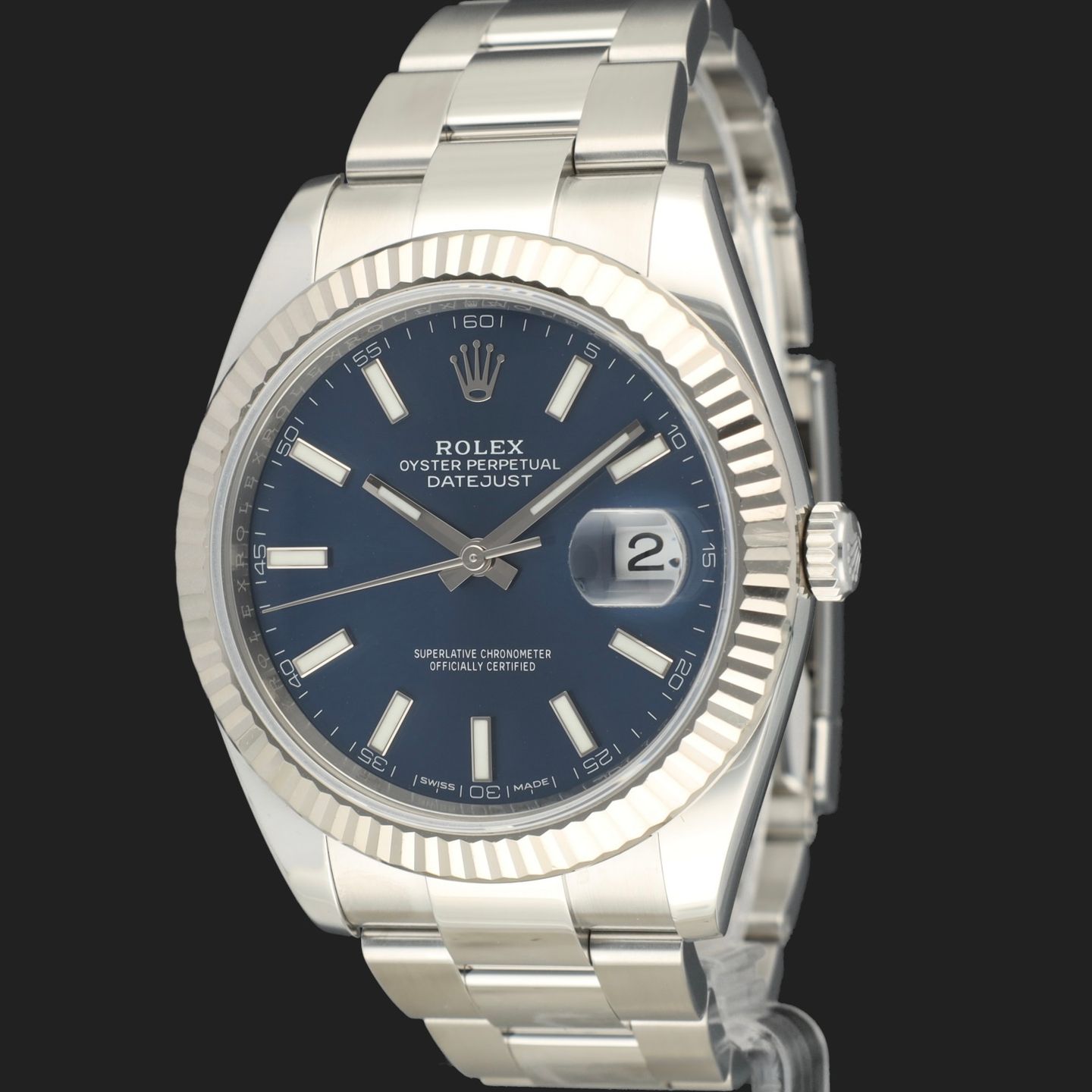 Rolex Datejust 41 126334 (2019) - Blauw wijzerplaat 41mm Staal (1/8)
