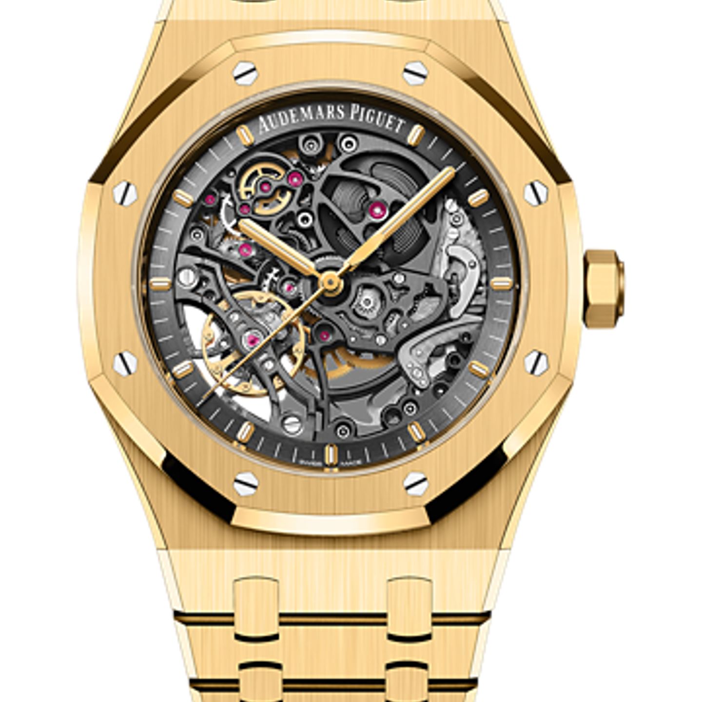 Audemars Piguet Royal Oak Double Balance Wheel Openworked 15407BA.OO.1220BA.01 (2025) - Transparent dial 41 mm Yellow Gold case (1/1)