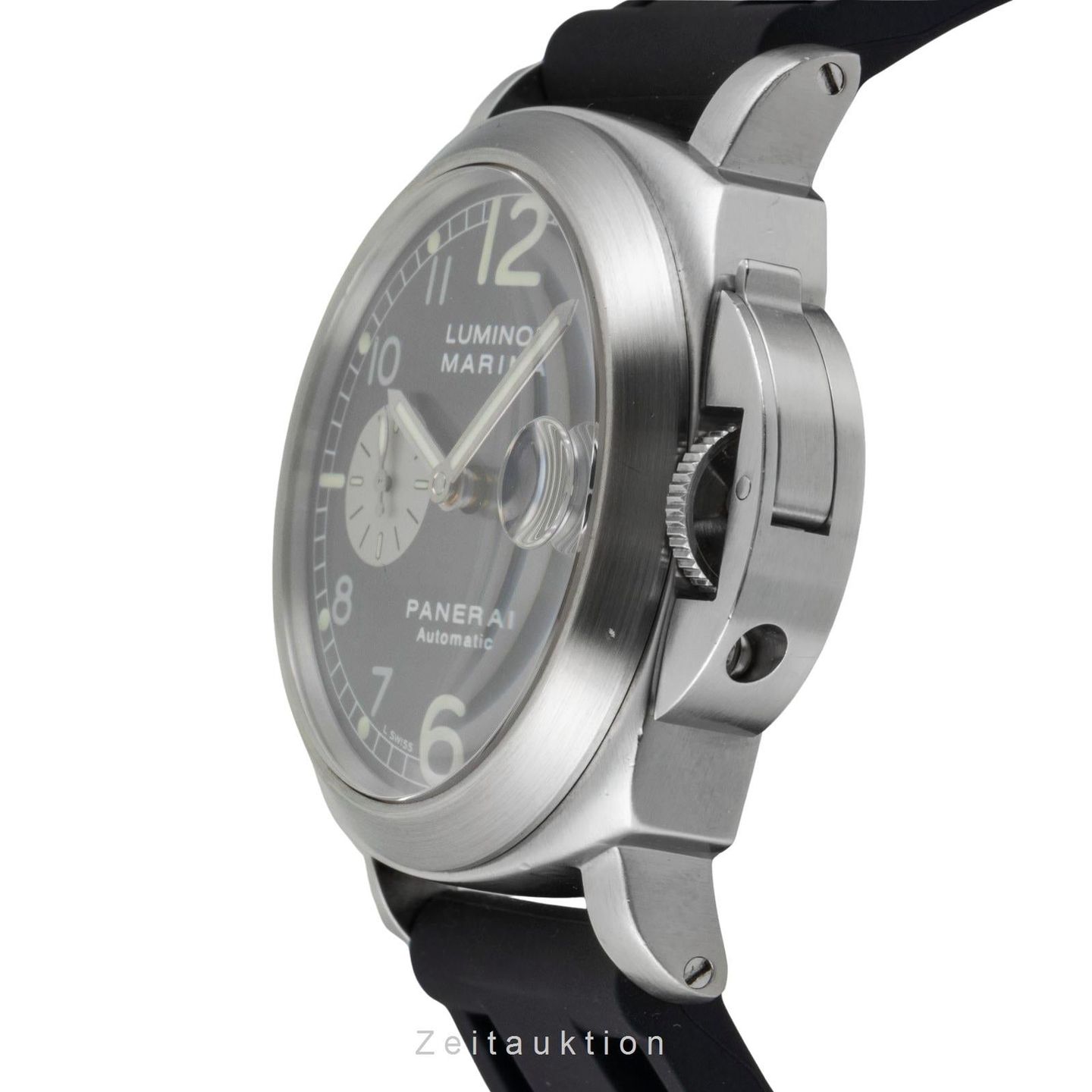 Panerai Luminor Marina Automatic PAM00086 (Unknown (random serial)) - Grey dial 47 mm Steel case (5/8)