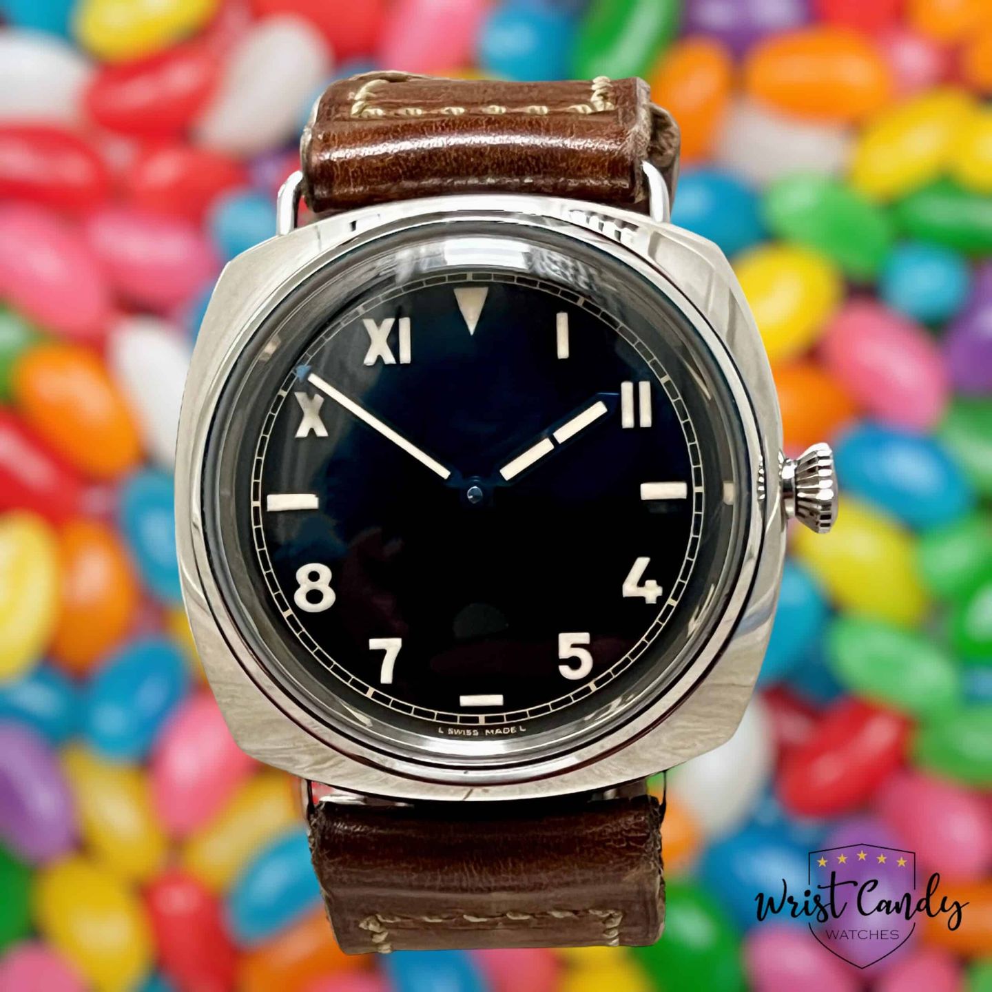 Panerai Special Editions PAM00249 (2007) - Zwart wijzerplaat 47mm Staal (1/8)