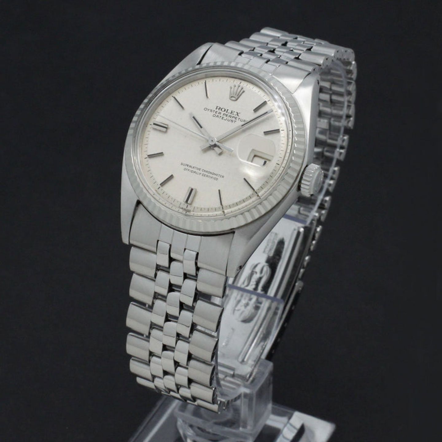 Rolex Datejust 1601 (1969) - Zilver wijzerplaat 36mm Staal (2/6)