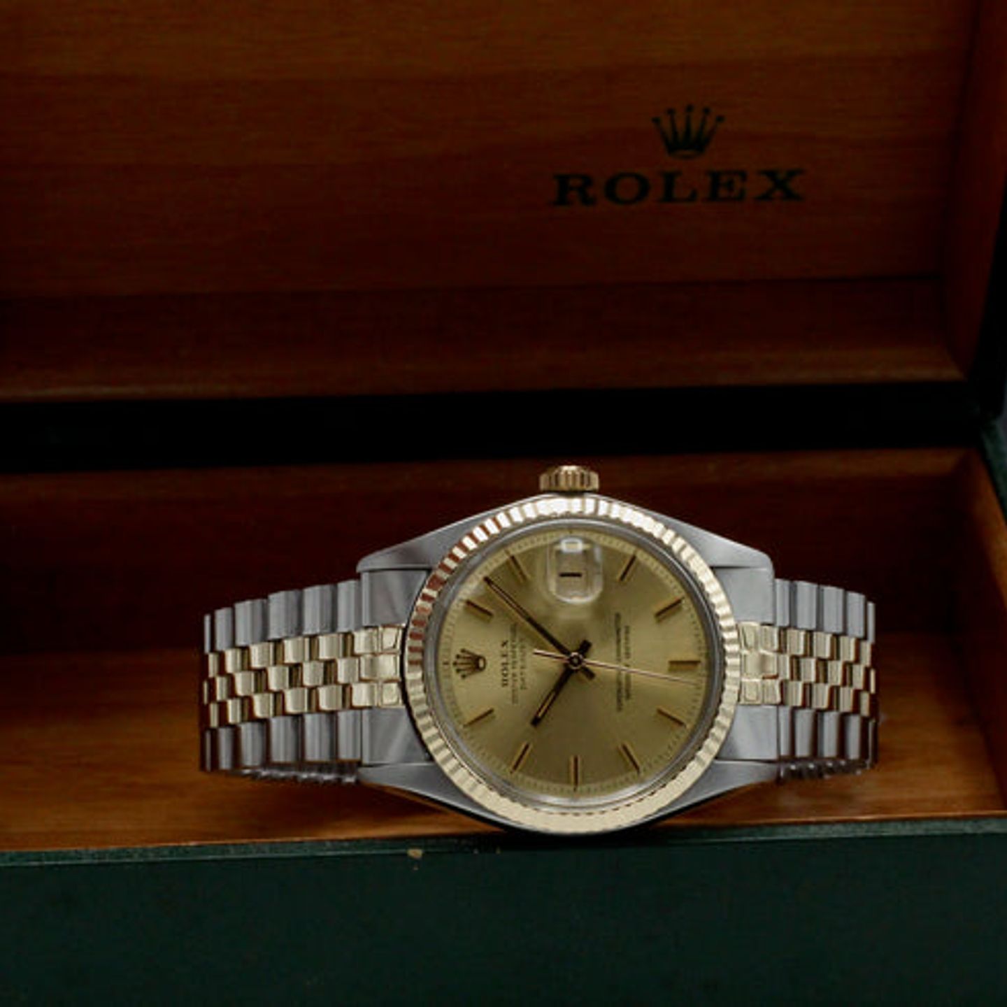 Rolex Datejust 1601 (1972) - Gold dial 36 mm Gold/Steel case (3/7)