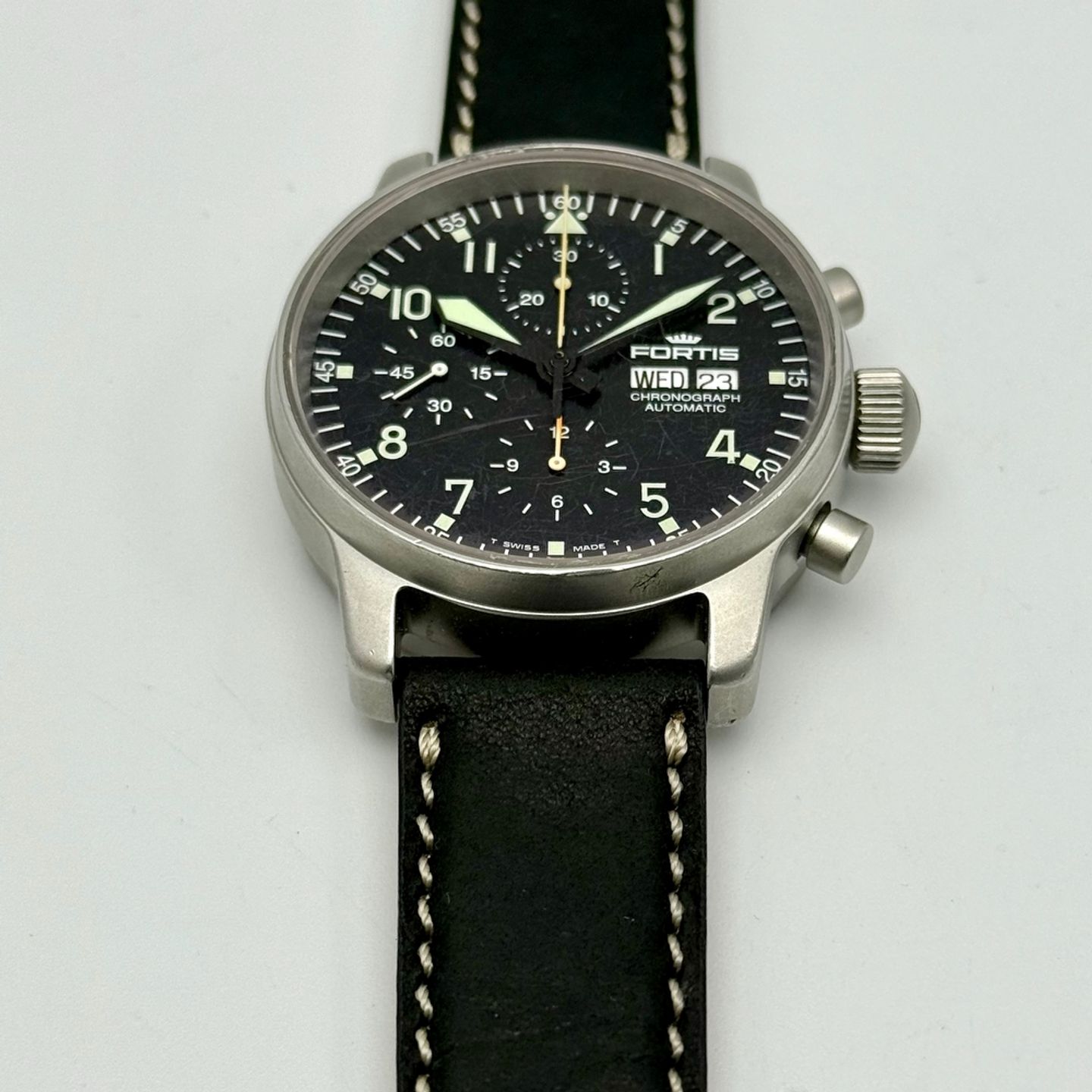 Fortis Flieger 597.10.141.1 (Unknown (random serial)) - Black dial 42 mm Steel case (8/8)
