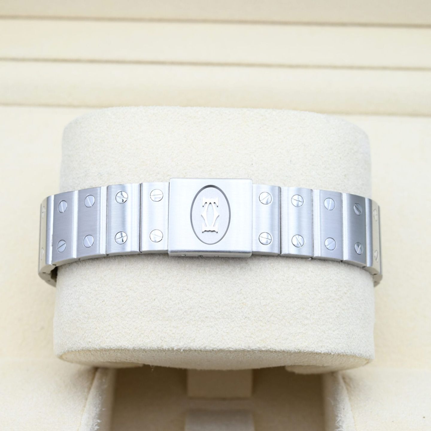 Cartier Santos Galbée 987901 (1995) - White dial 29 mm Steel case (6/8)