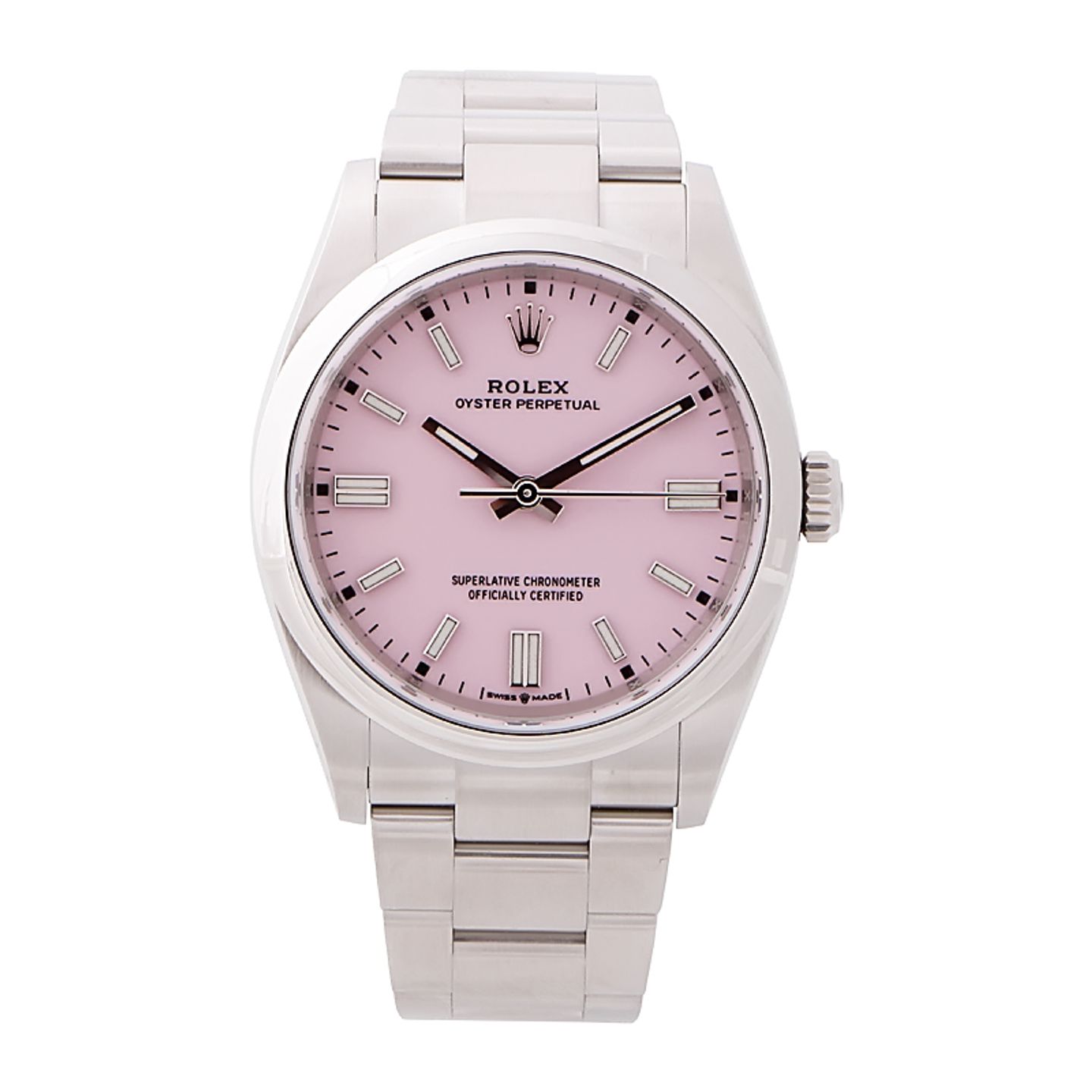 Rolex Oyster Perpetual 36 126000 (2024) - Roze wijzerplaat 36mm Staal (1/8)