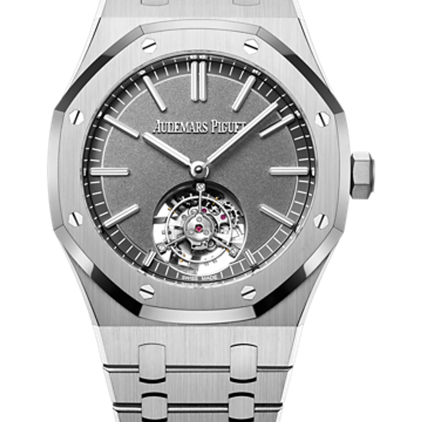Audemars Piguet Royal Oak Tourbillon 26530TI.OO.1220TI.01 (2022) - Grijs wijzerplaat 41mm Titanium (1/1)