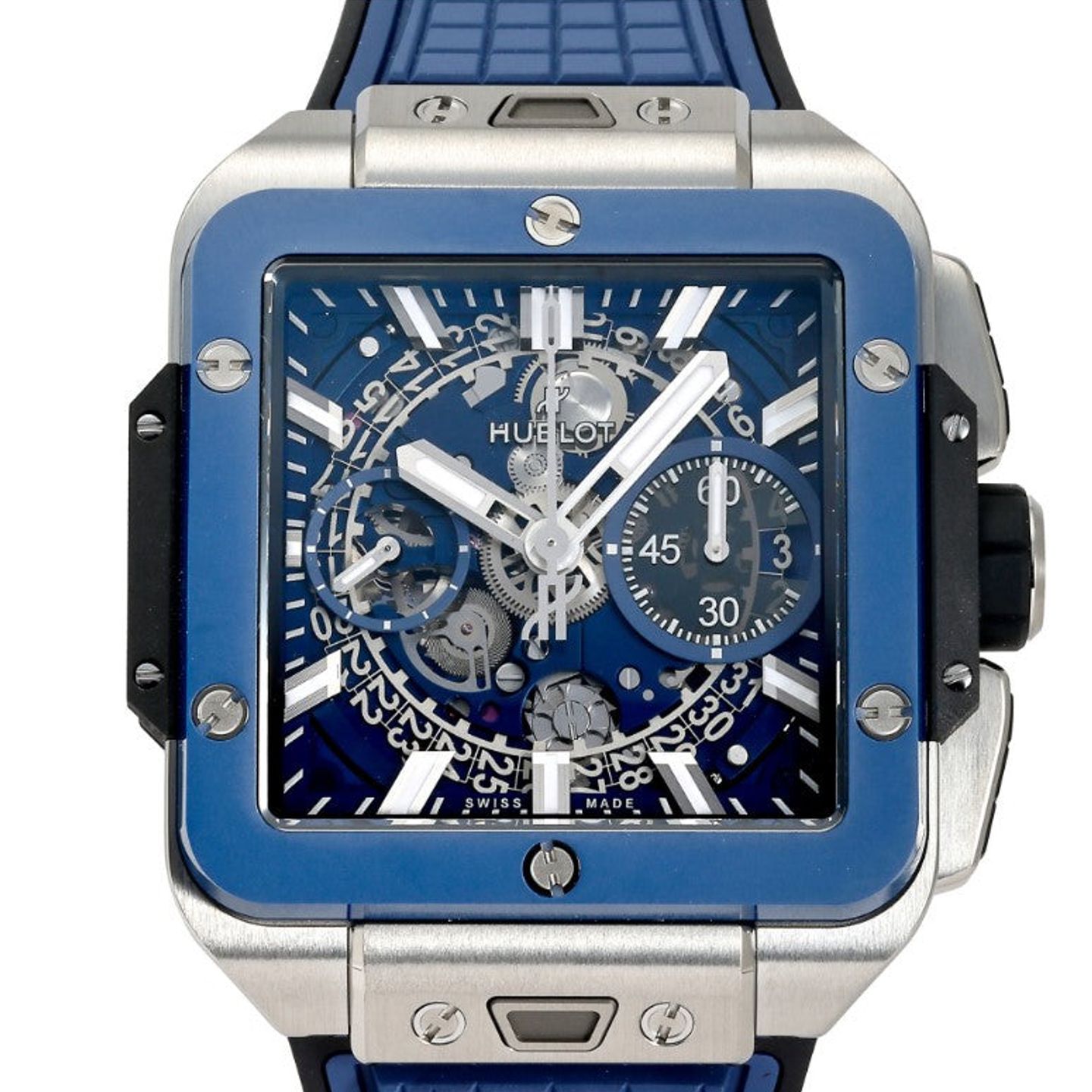 Hublot Square Bang 821.NL.5170.RX (2025) - Transparent dial 42 mm Titanium case (1/1)