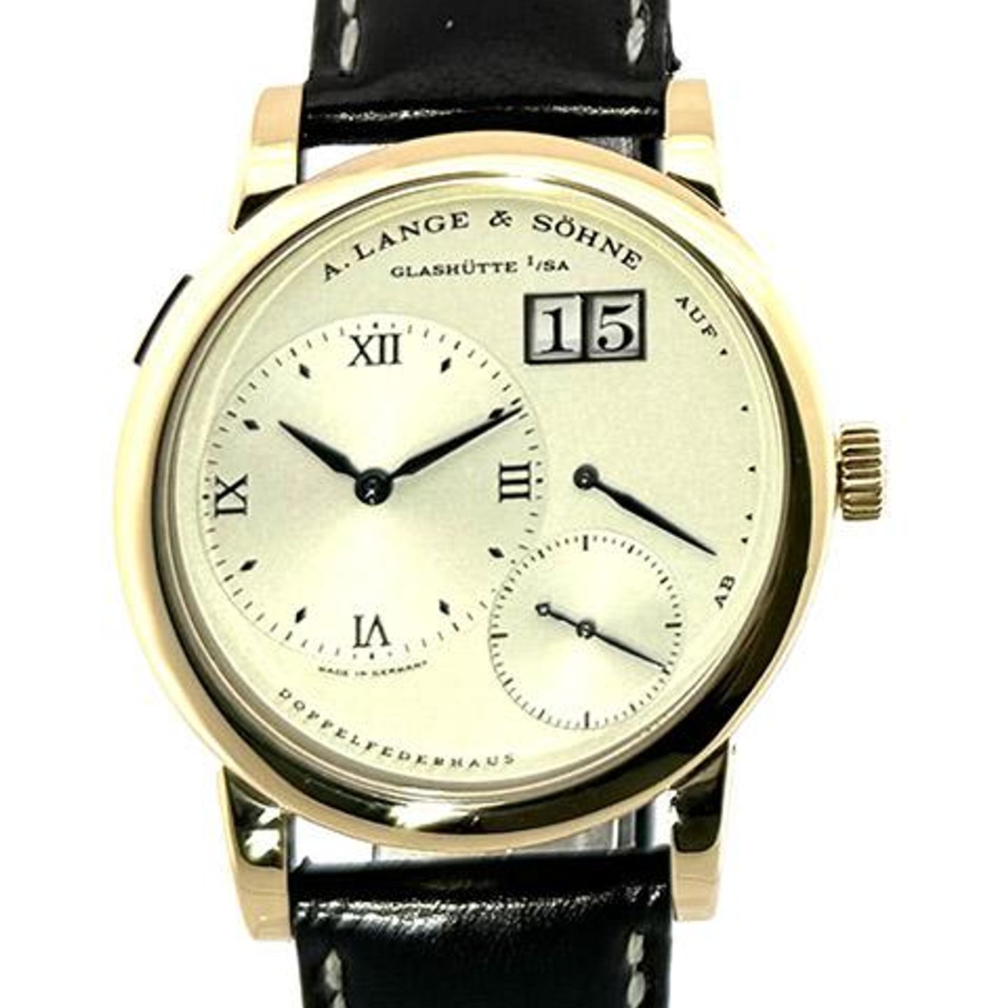 A. Lange & Söhne Lange 1 101.022 (1998) - Silver dial 39 mm Yellow Gold case (1/8)