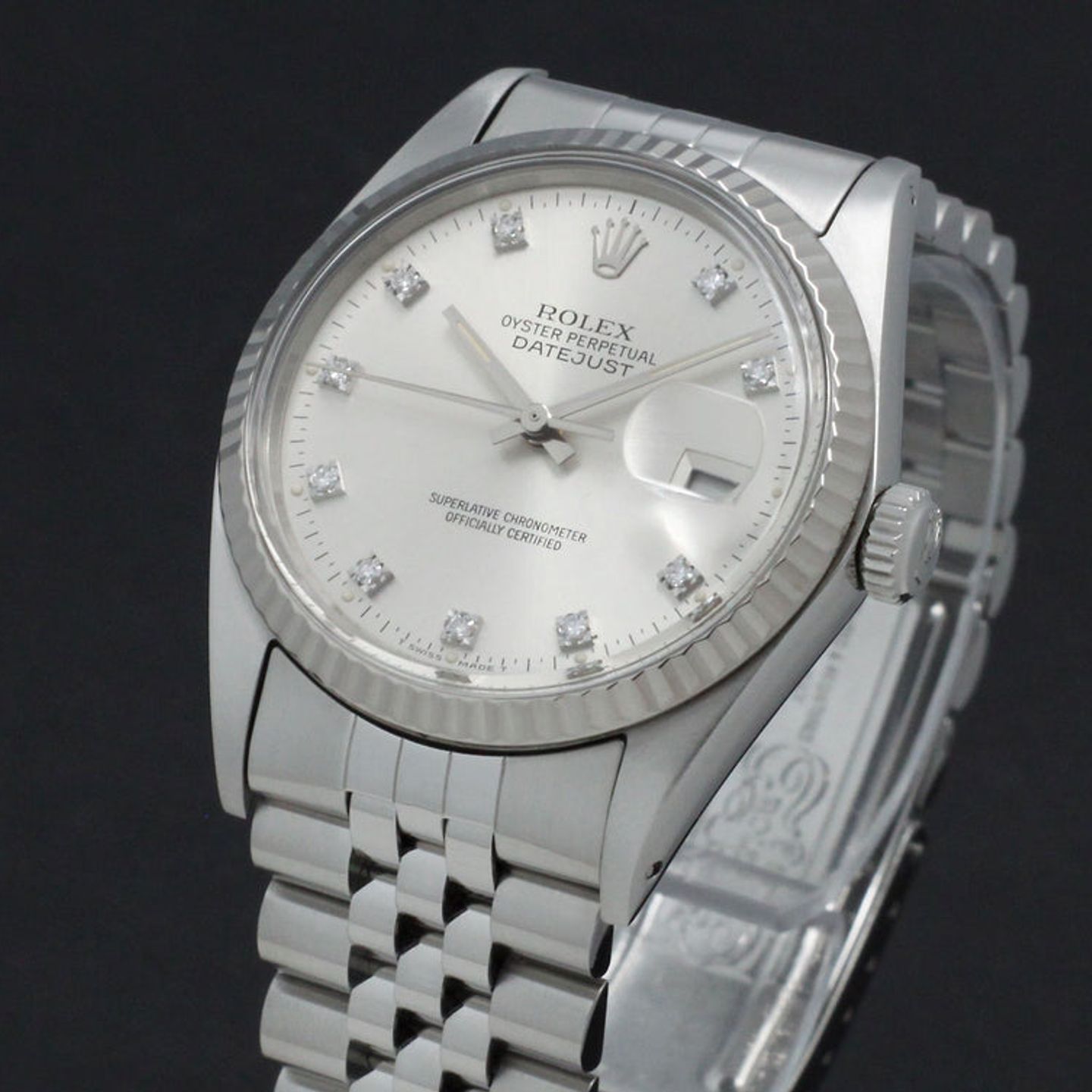 Rolex Datejust 36 16014 (1985) - Silver dial 36 mm Steel case (7/7)