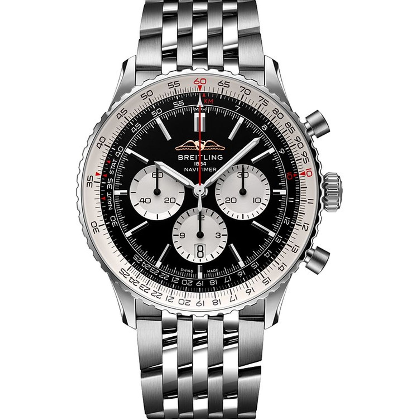 Breitling Navitimer 01 (46 MM) AB0137211B1A1 (2024) - Zwart wijzerplaat 46mm Staal (1/1)