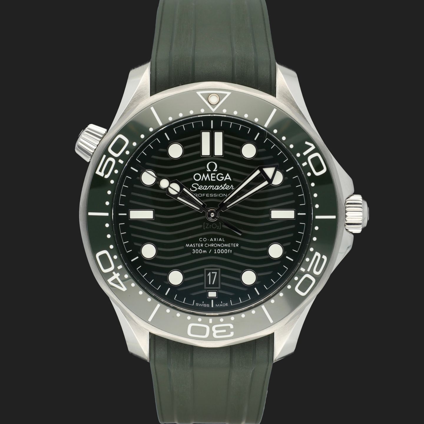 Omega Seamaster Diver 300 M 210.32.42.20.10.001 (2023) - Groen wijzerplaat 42mm Staal (3/8)