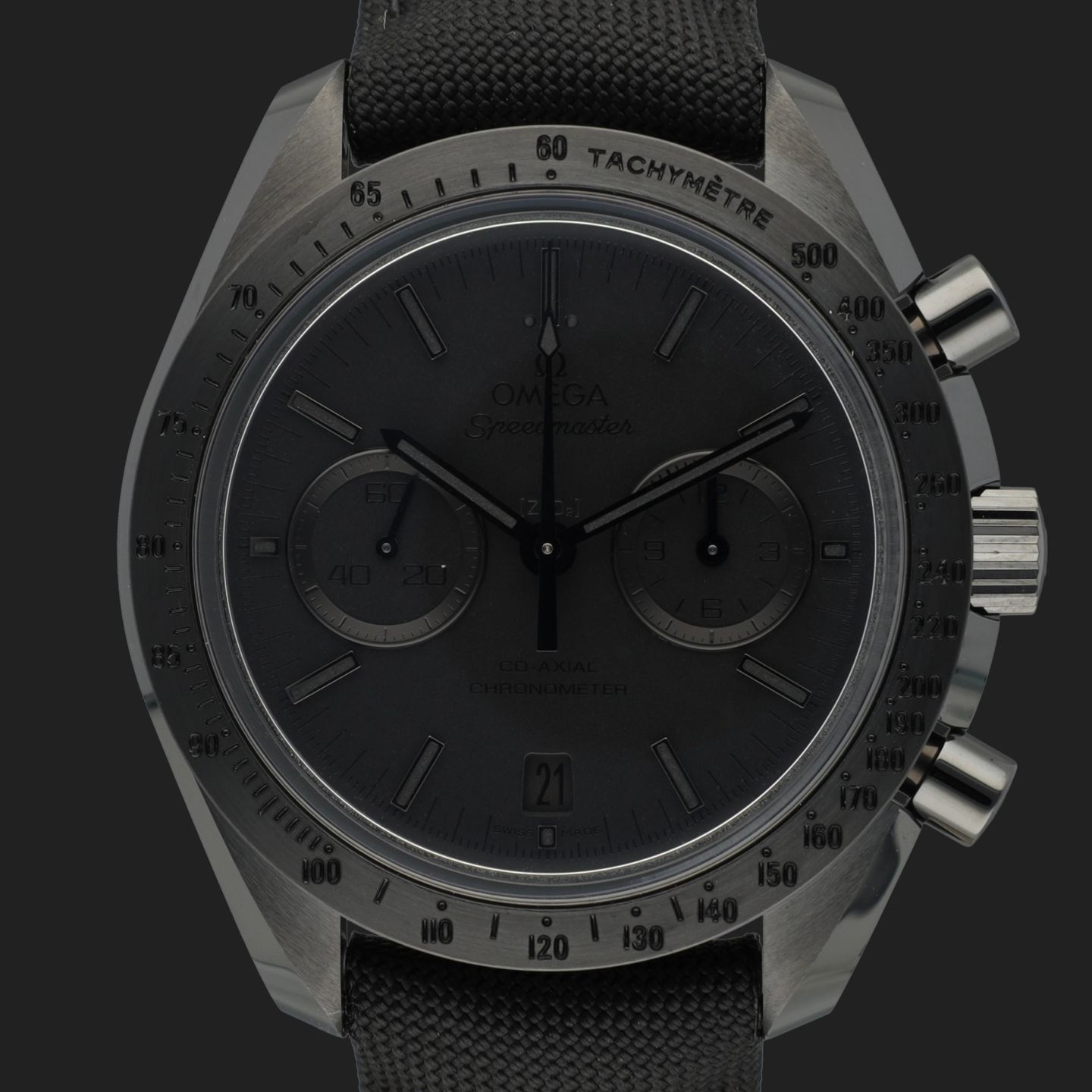 Omega Speedmaster 311.92.44.51.01.005 (2015) - Black dial 44 mm Ceramic case (3/8)