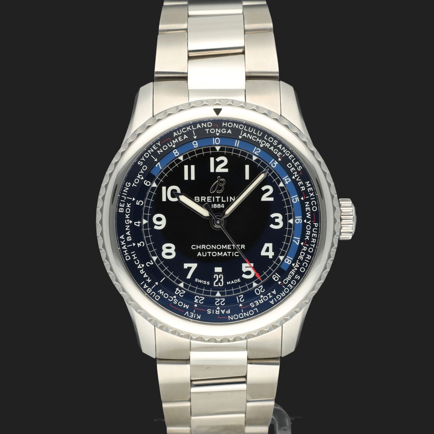 Breitling Navitimer 8 AB3521U41B1A1 (2020) - Zwart wijzerplaat 43mm Staal (3/8)