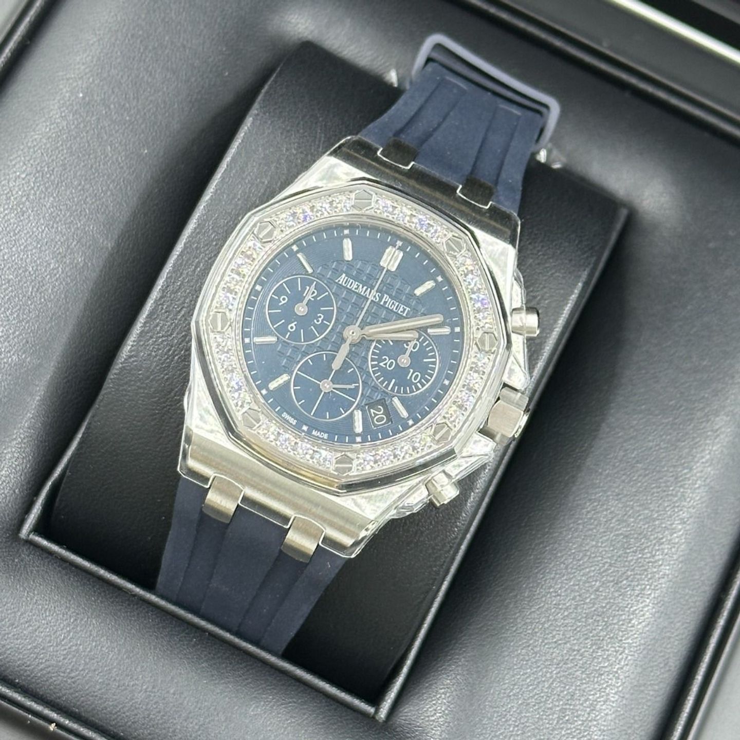 Audemars Piguet Royal Oak Offshore Lady 26231ST.ZZ.D027CA.01 (2024) - Blauw wijzerplaat 37mm Staal (8/8)