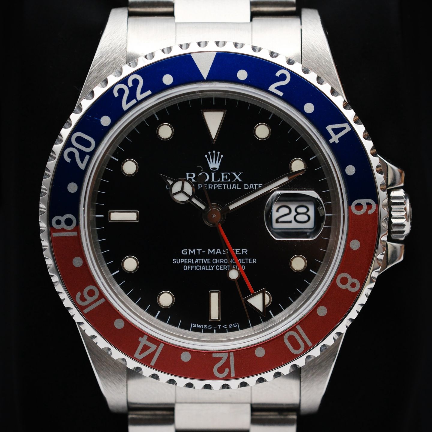 Rolex GMT-Master II 16710 (1993) - Zwart wijzerplaat 40mm Staal (1/4)