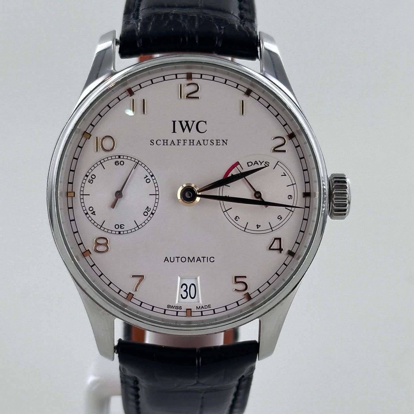 IWC Portuguese Automatic IW500114 (2015) - Zilver wijzerplaat 42mm Staal (2/7)