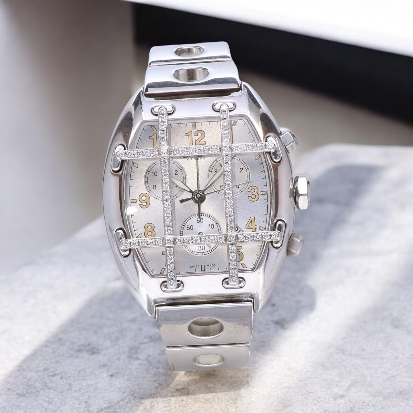 Van Der Bauwede Magnum Unknown (2002) - Zilver wijzerplaat 34mm Zilver (5/8)