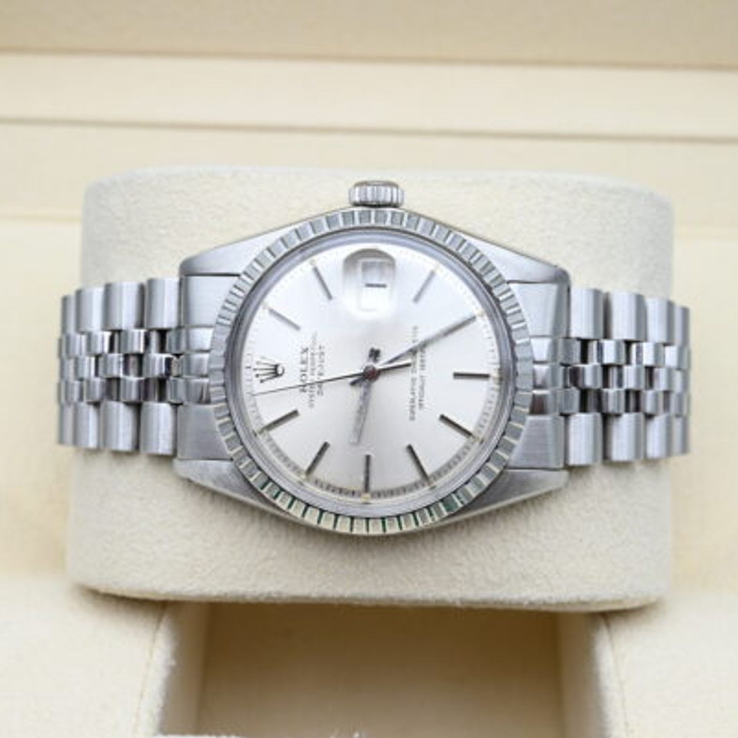 Rolex Datejust 1603 (1978) - Zilver wijzerplaat 36mm Staal (5/6)