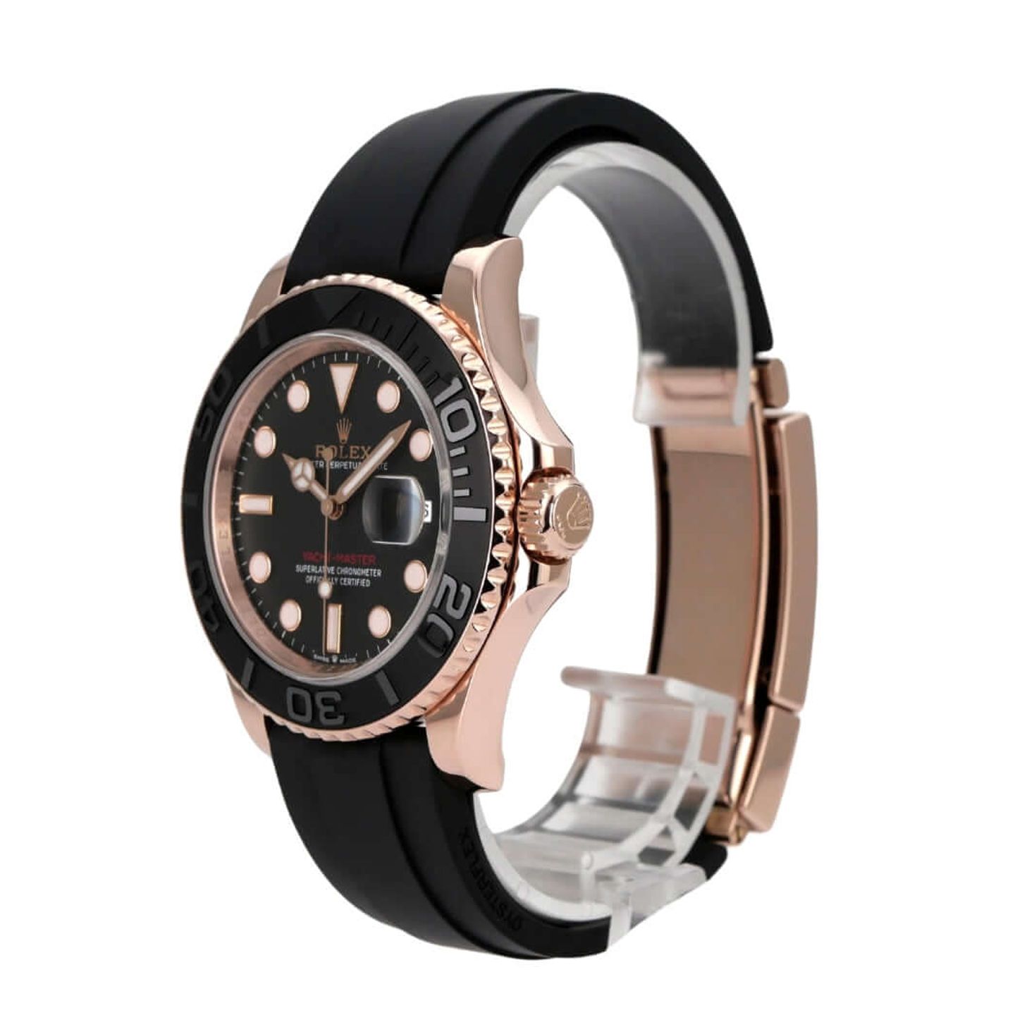 Rolex Yacht-Master 40 126655 (2023) - Black dial 40 mm Rose Gold case (3/8)