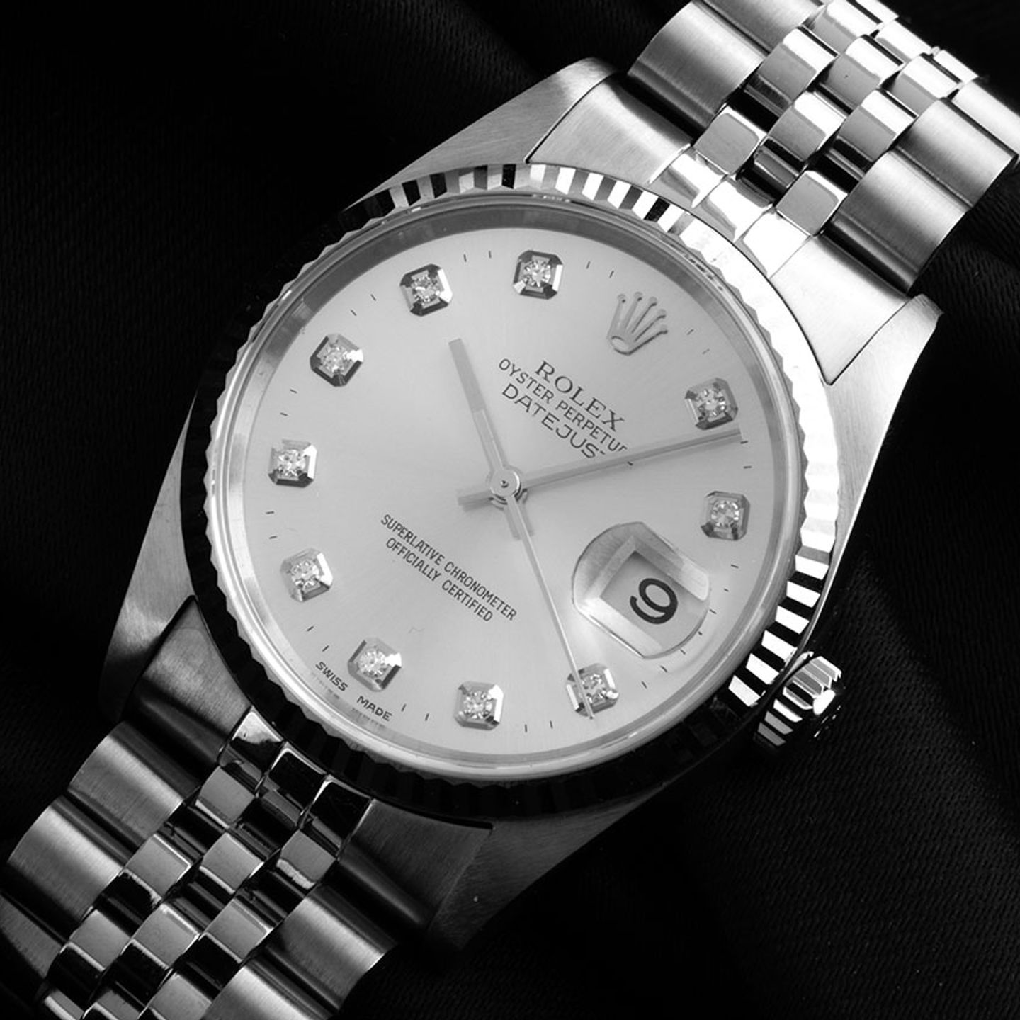 Rolex Datejust 36 16234 (1998) - Silver dial 36 mm Steel case (3/8)
