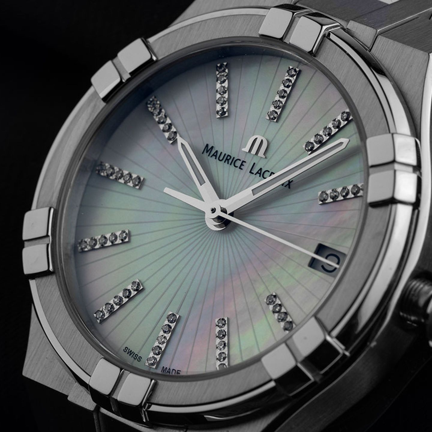 Maurice Lacroix Aikon AI6006-PVY11-170-1 (2025) - Parelmoer wijzerplaat 35mm Staal (3/7)