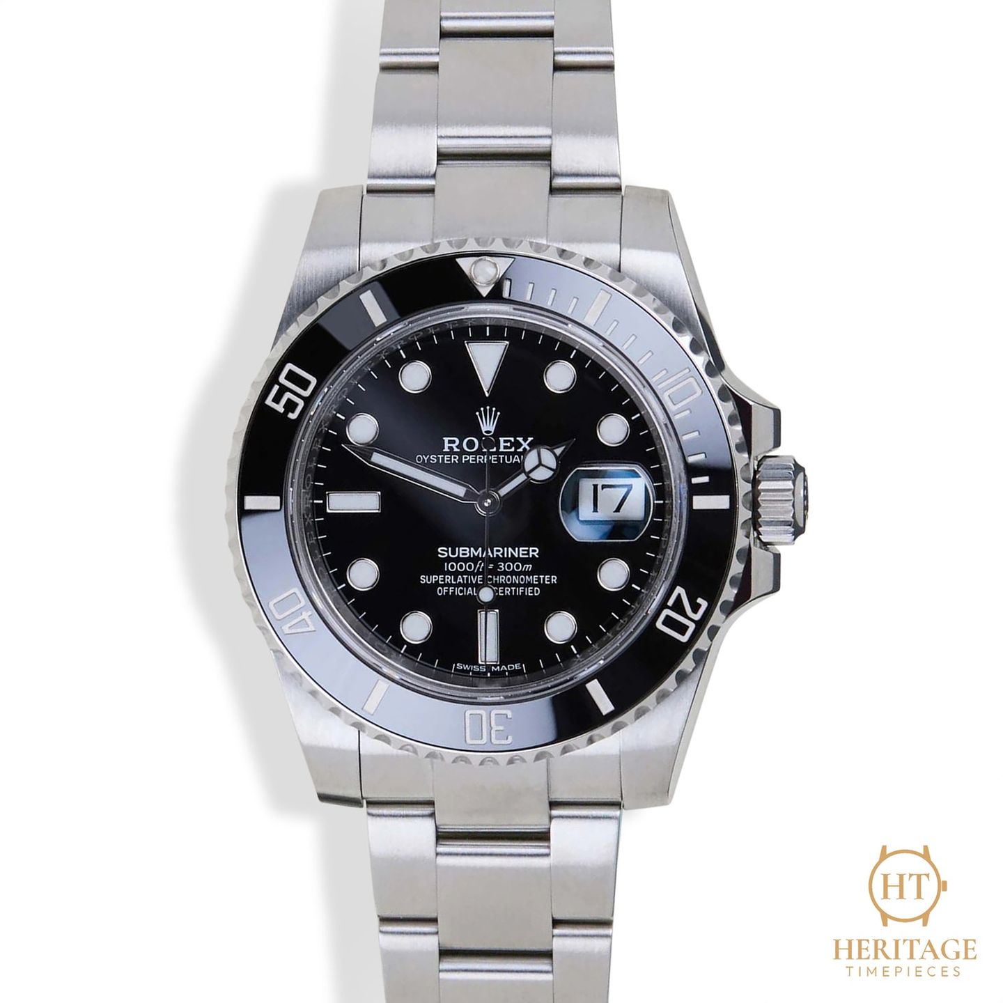 Rolex Submariner Date 116610LN (2020) - Zwart wijzerplaat 40mm Staal (3/8)